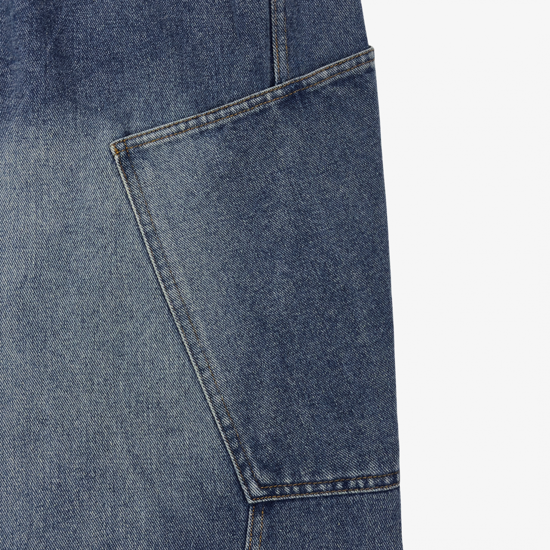 side pocket bermuda denim pants