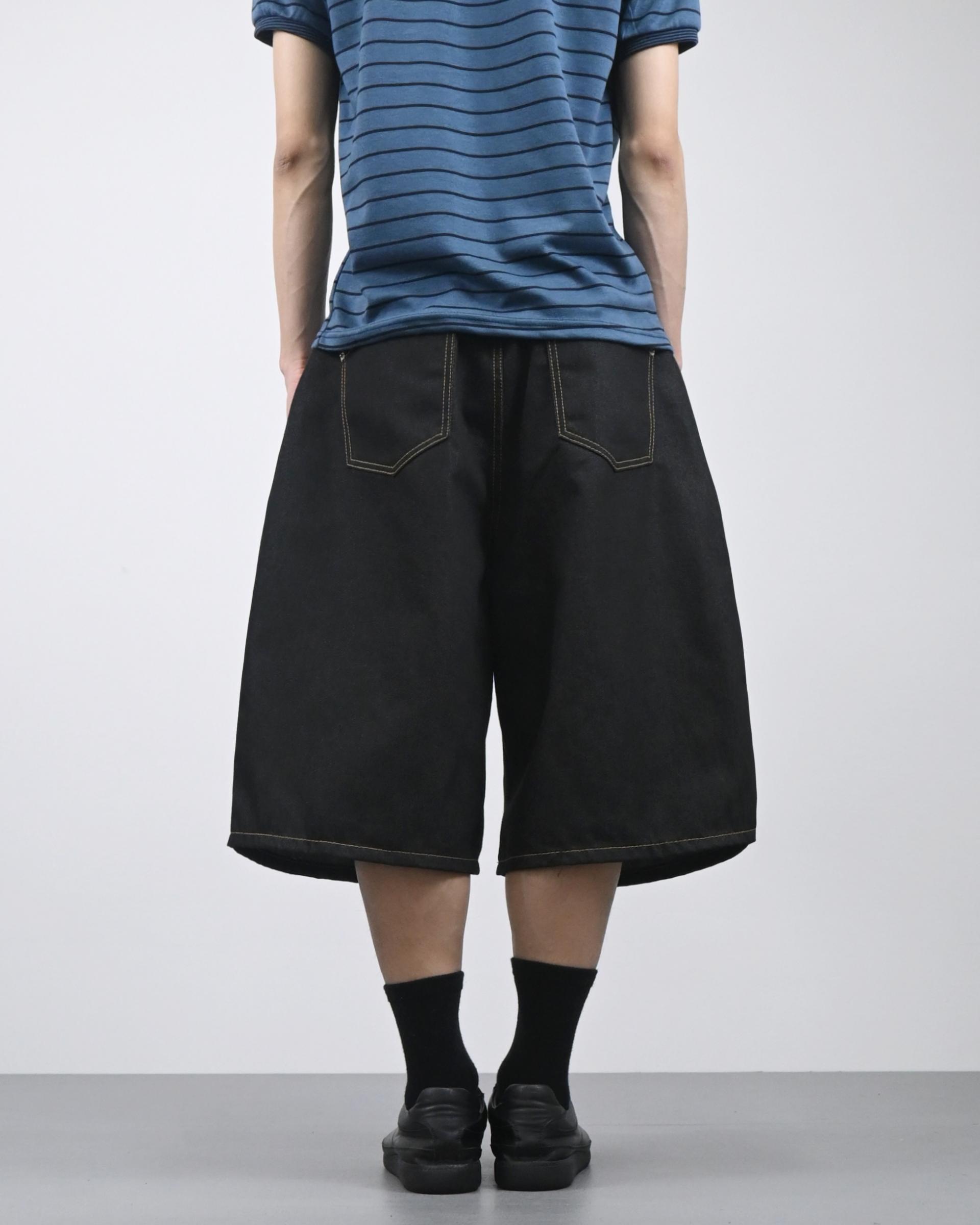note bermuda denim pants