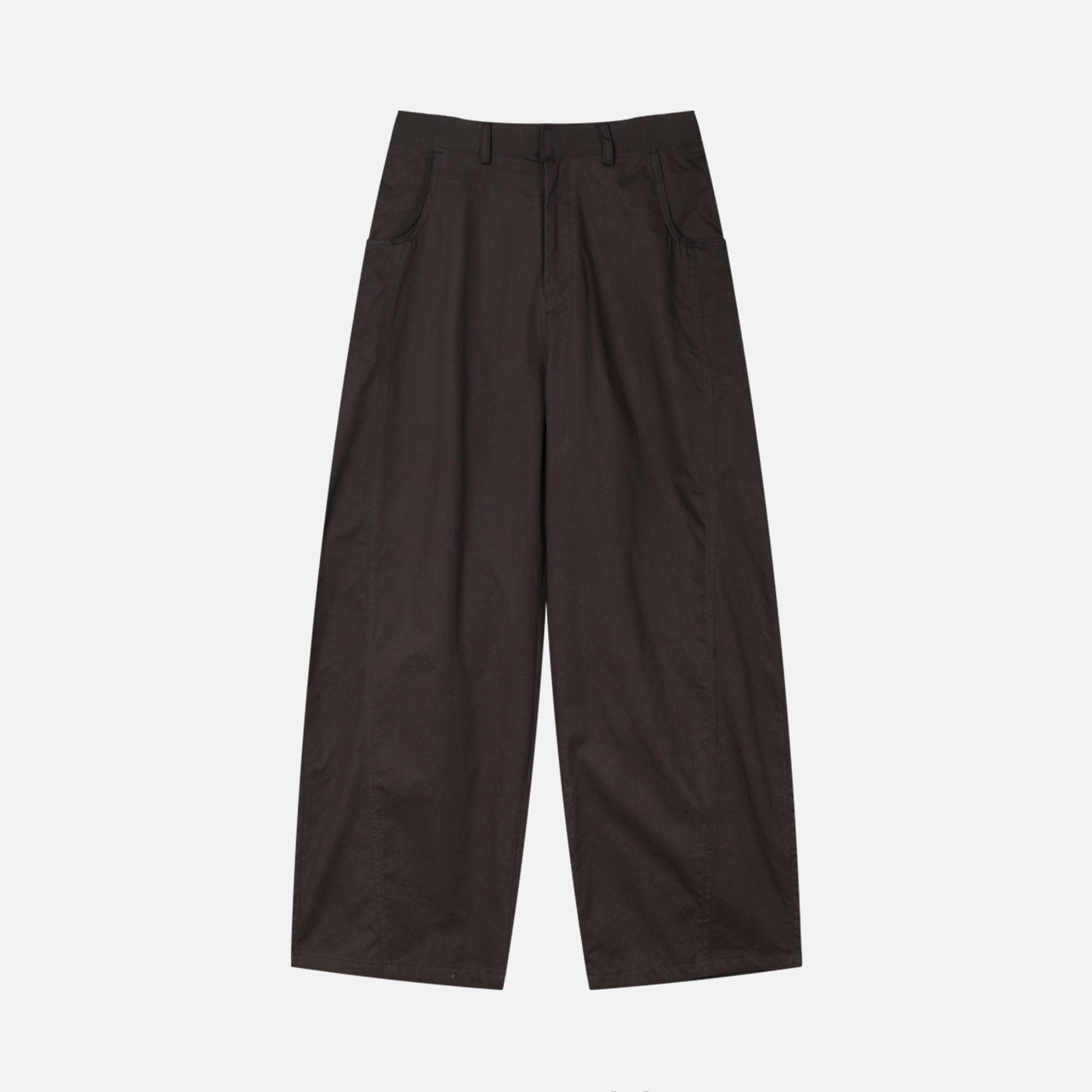 dear curved cotton pants