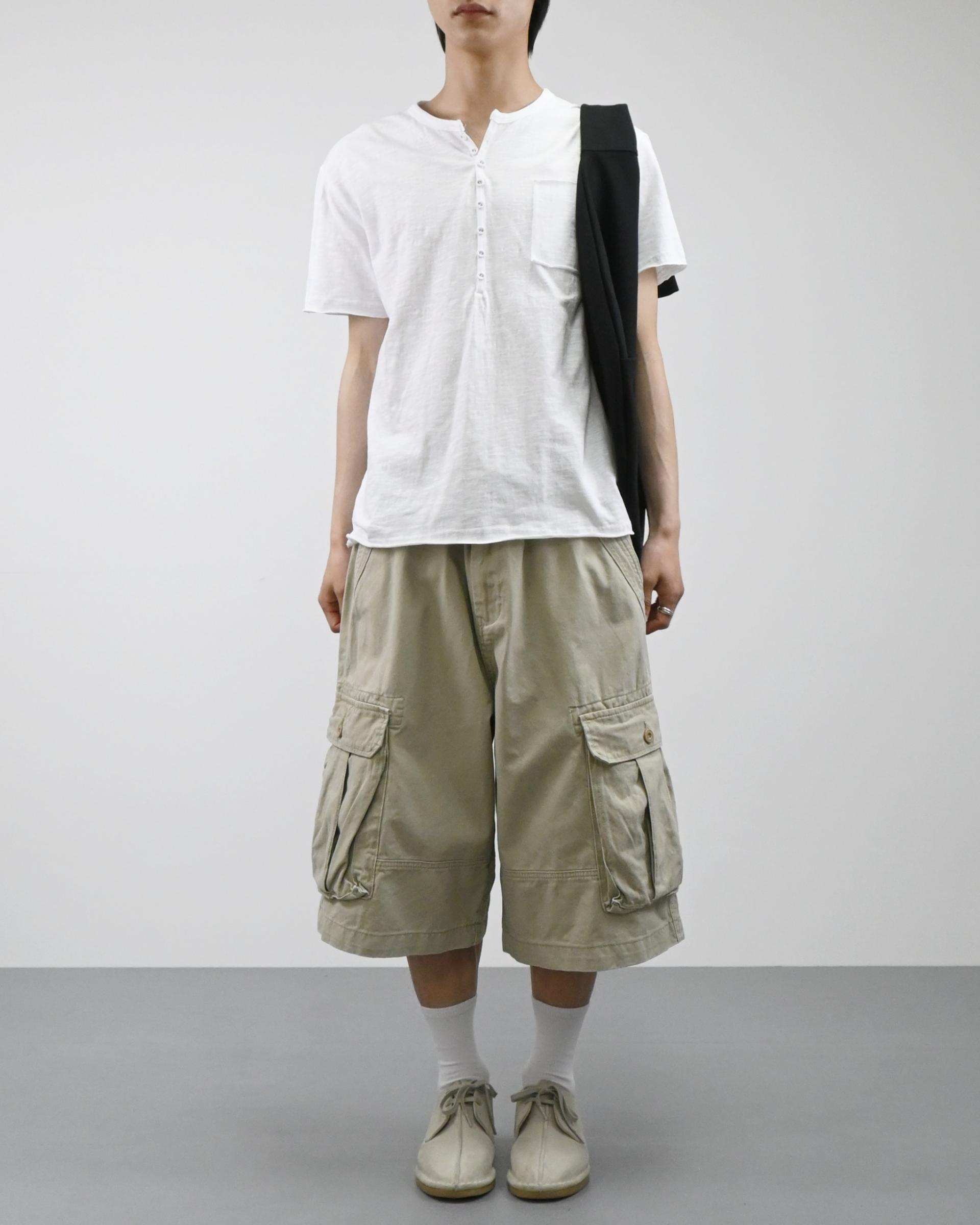 bio cotton bermuda cargo pants