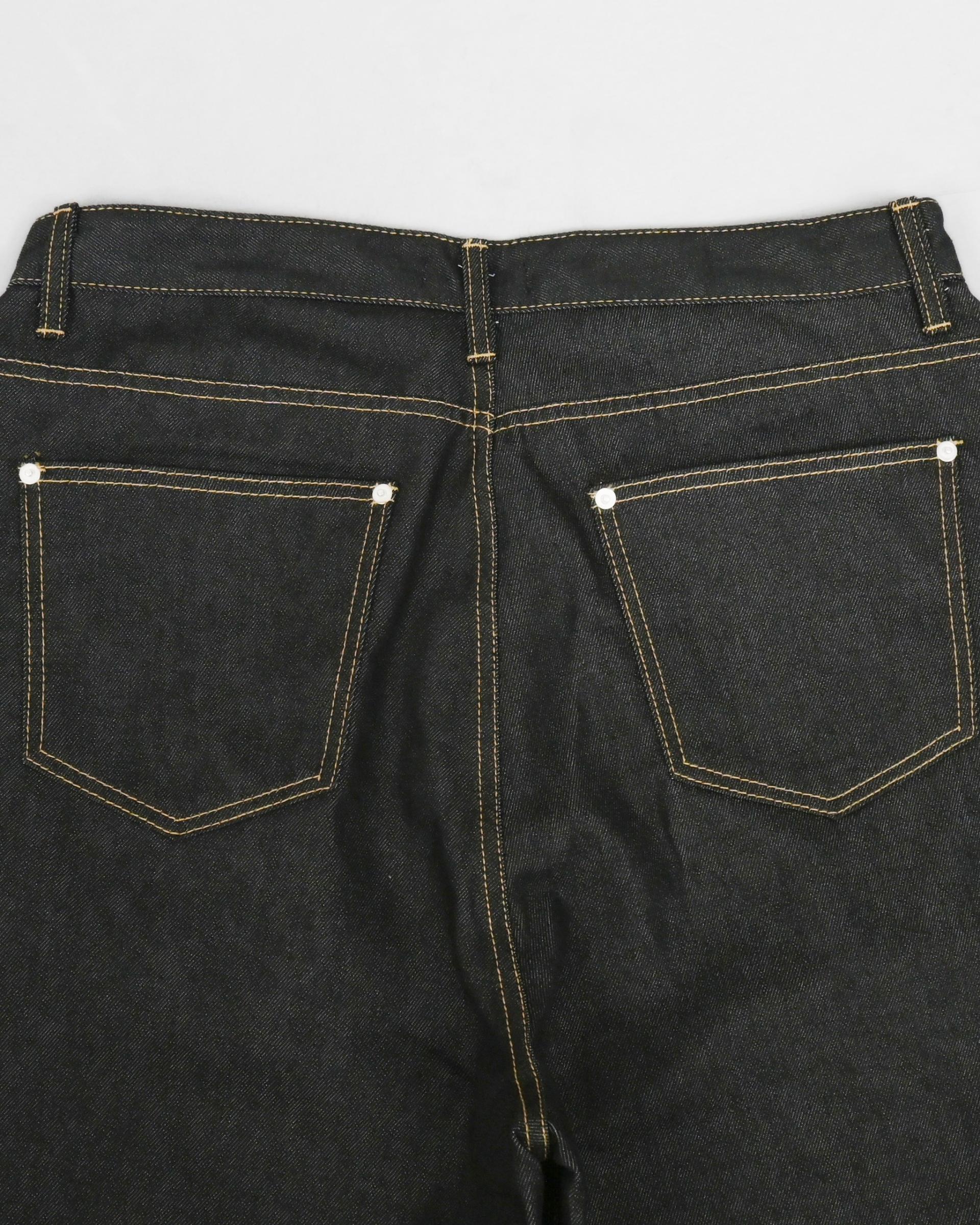 note bermuda denim pants