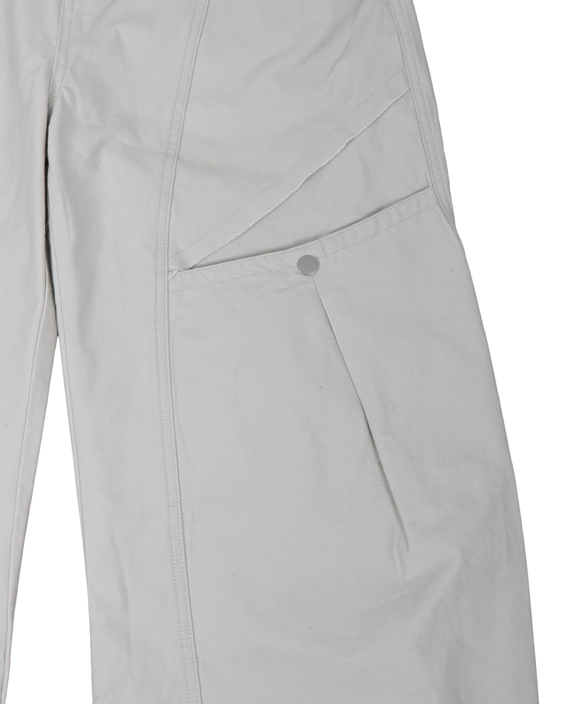 curve dyed strap cotton pants
