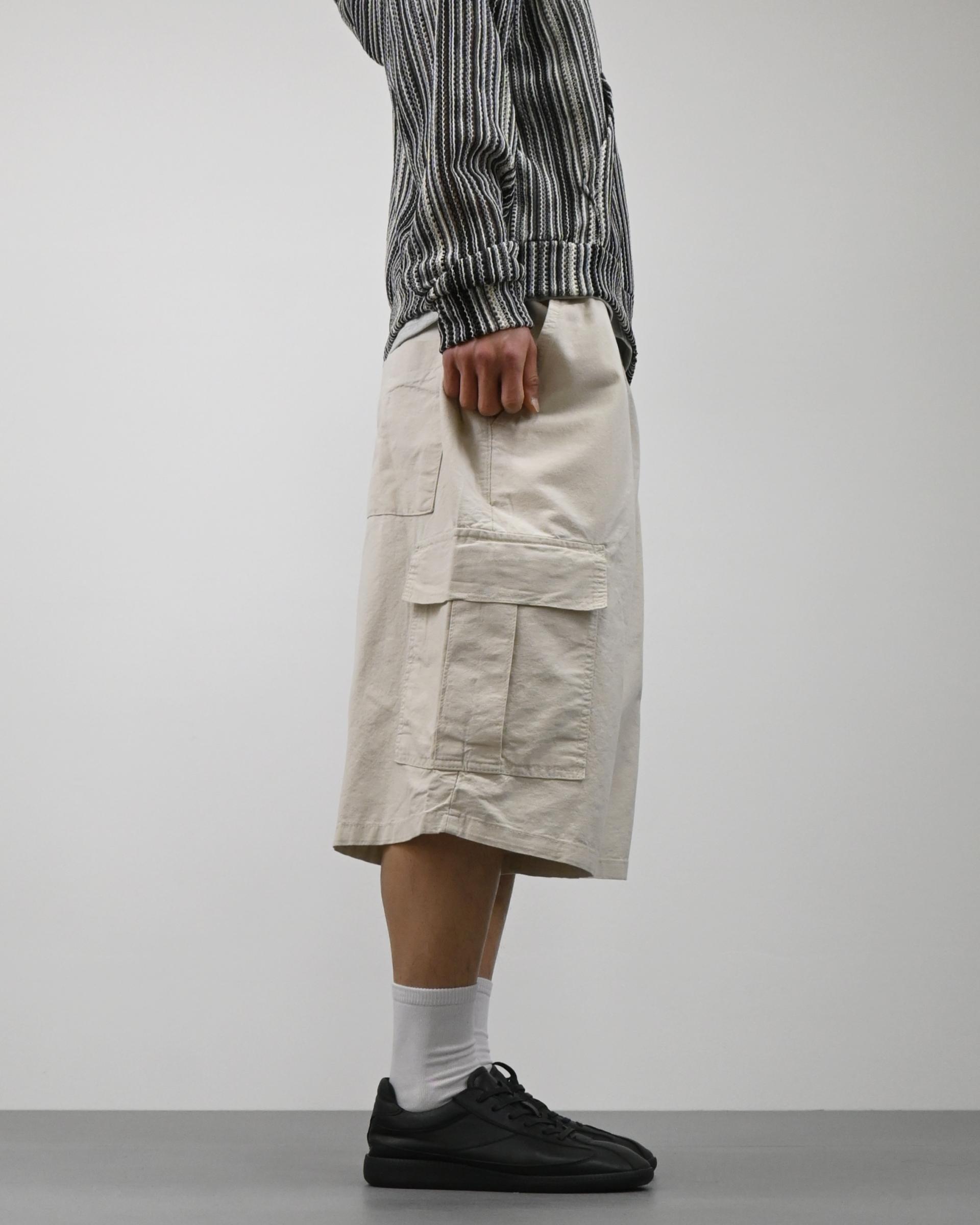 stopper linen bermuda cargo pants