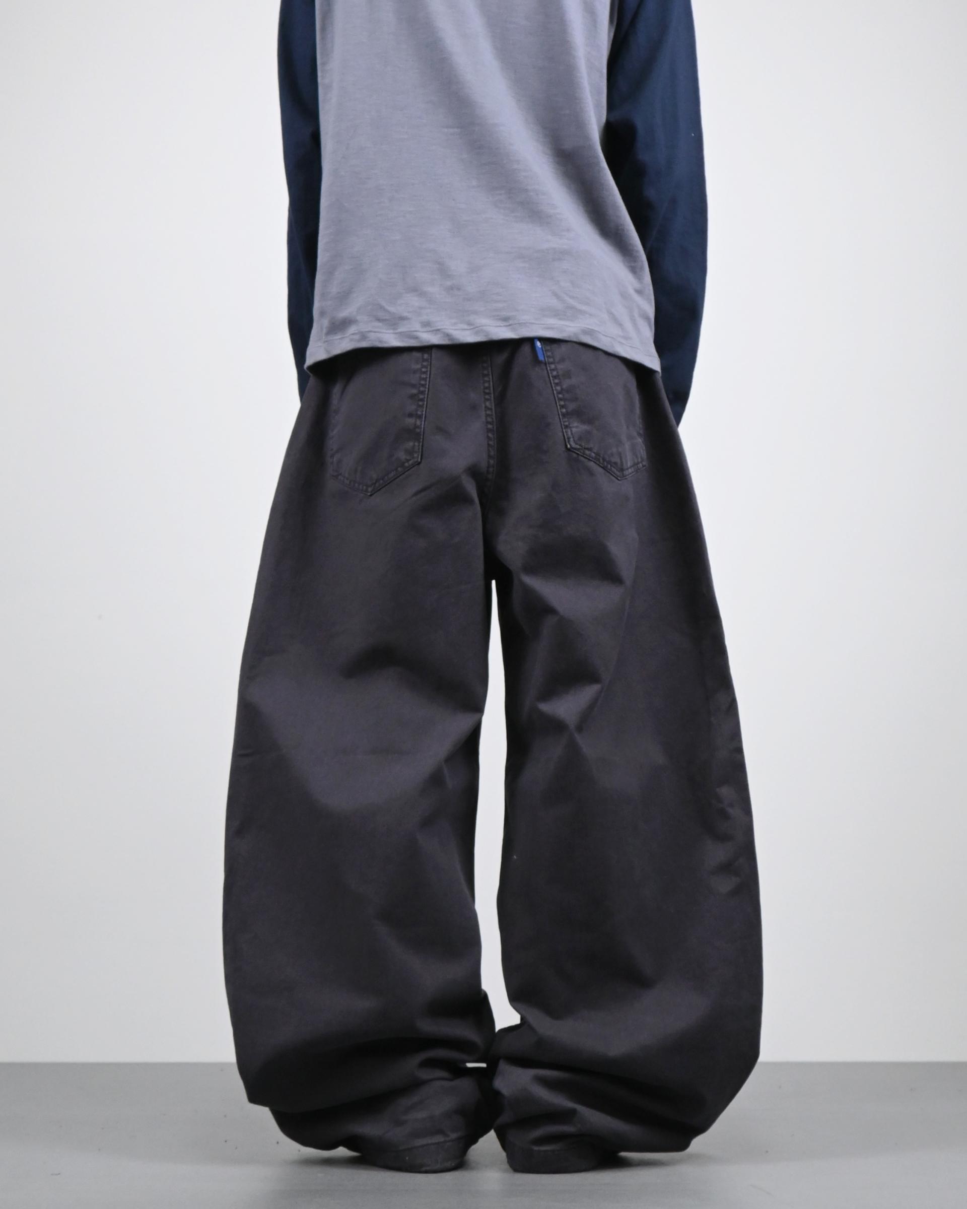 pigment solid balloon cotton pants