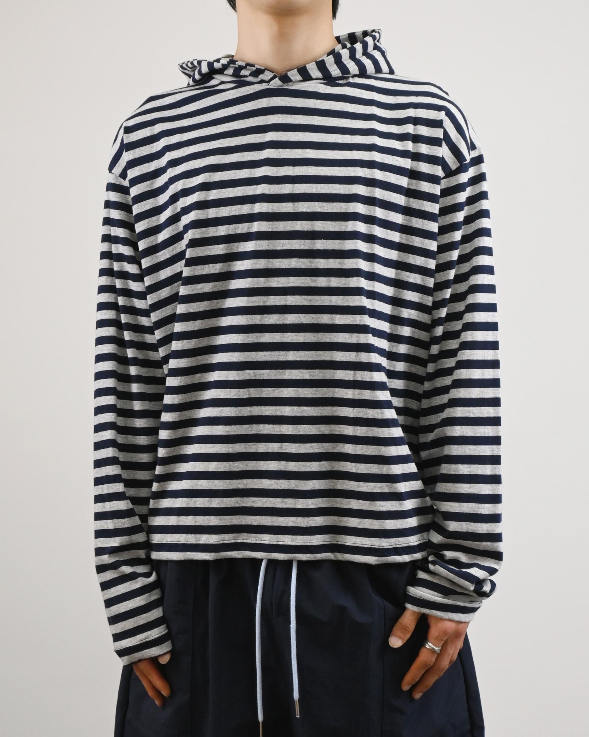 reed cropped striped hoodie