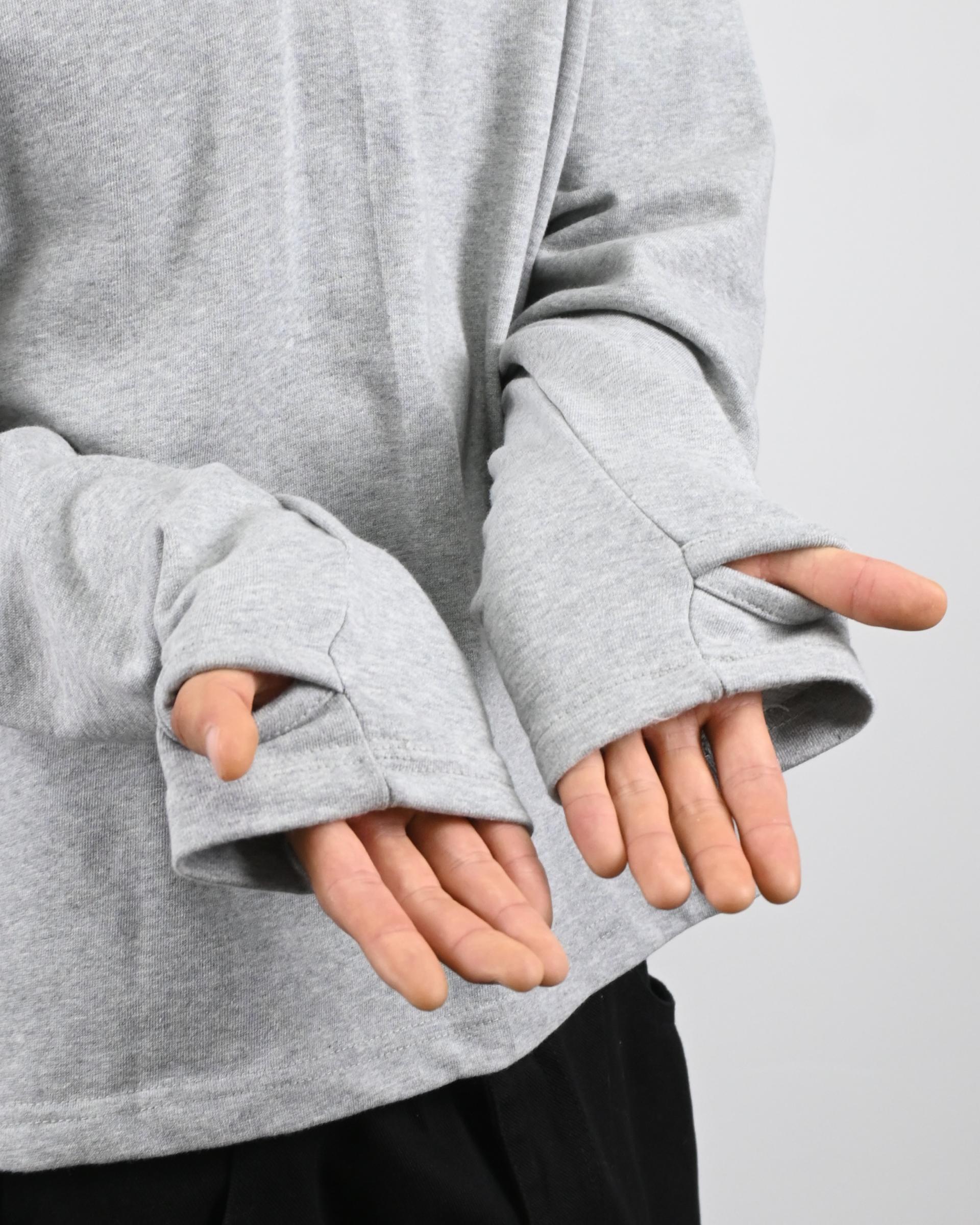 warmer henley neck hoodie
