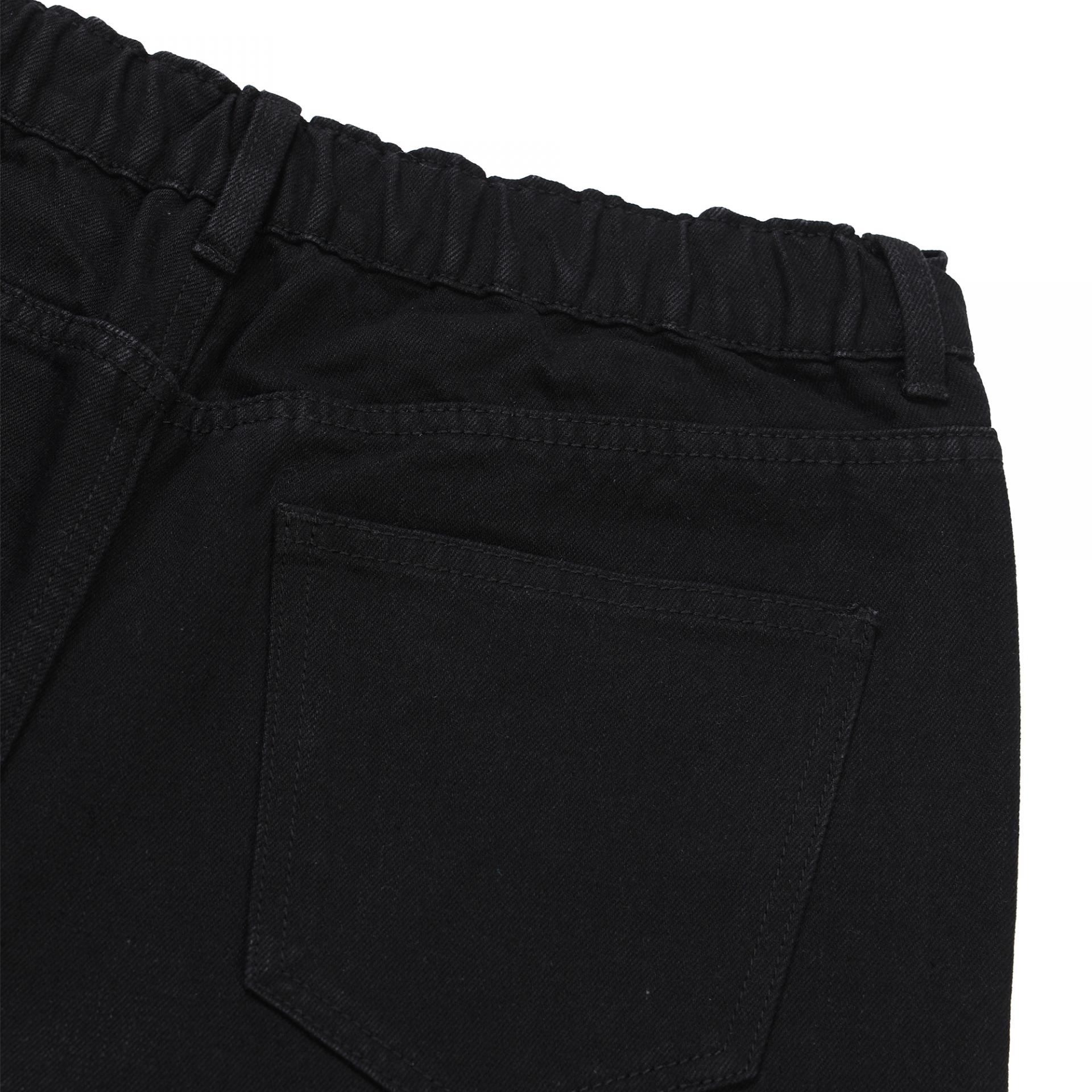 banding balloon denim pants