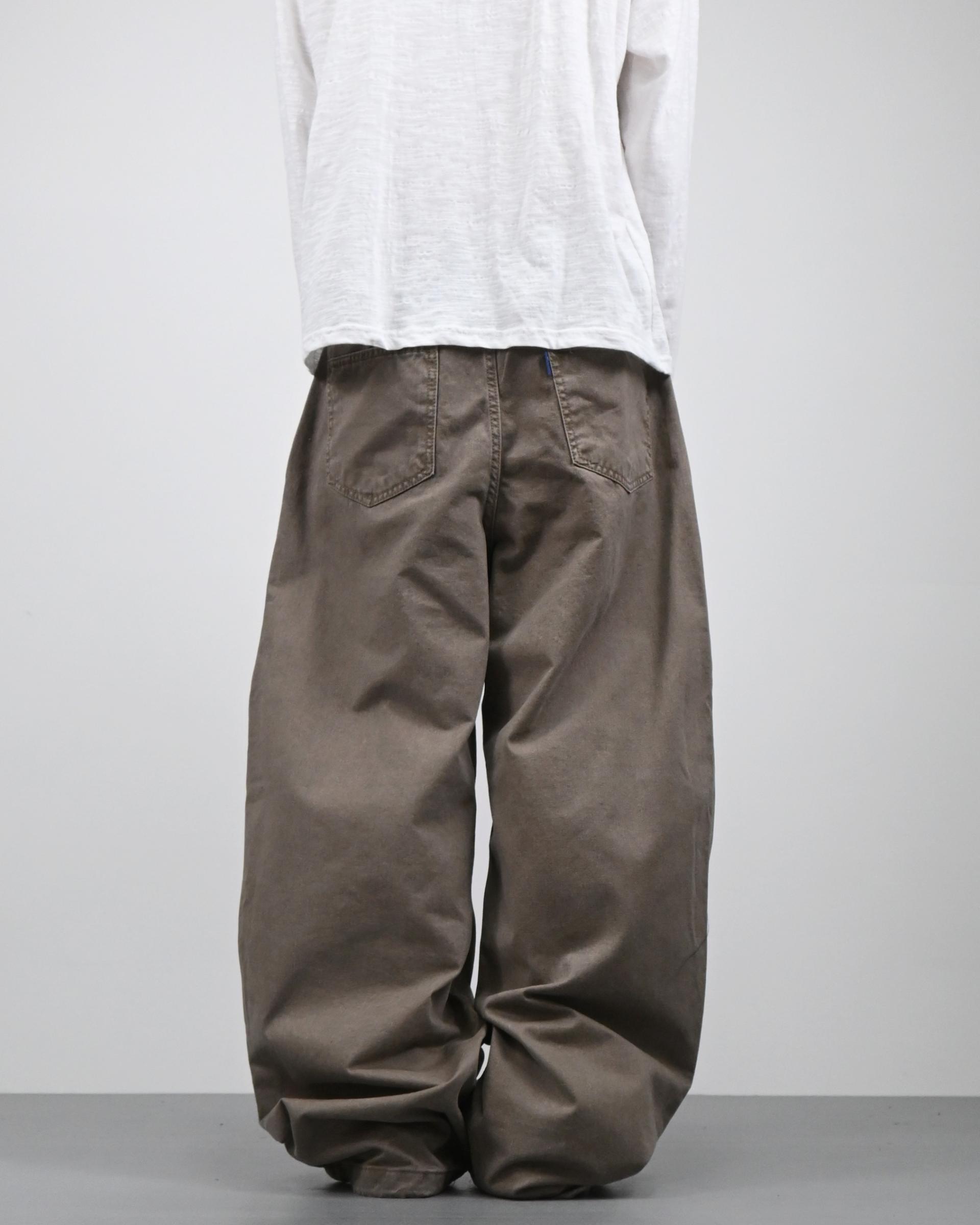 pigment solid balloon cotton pants