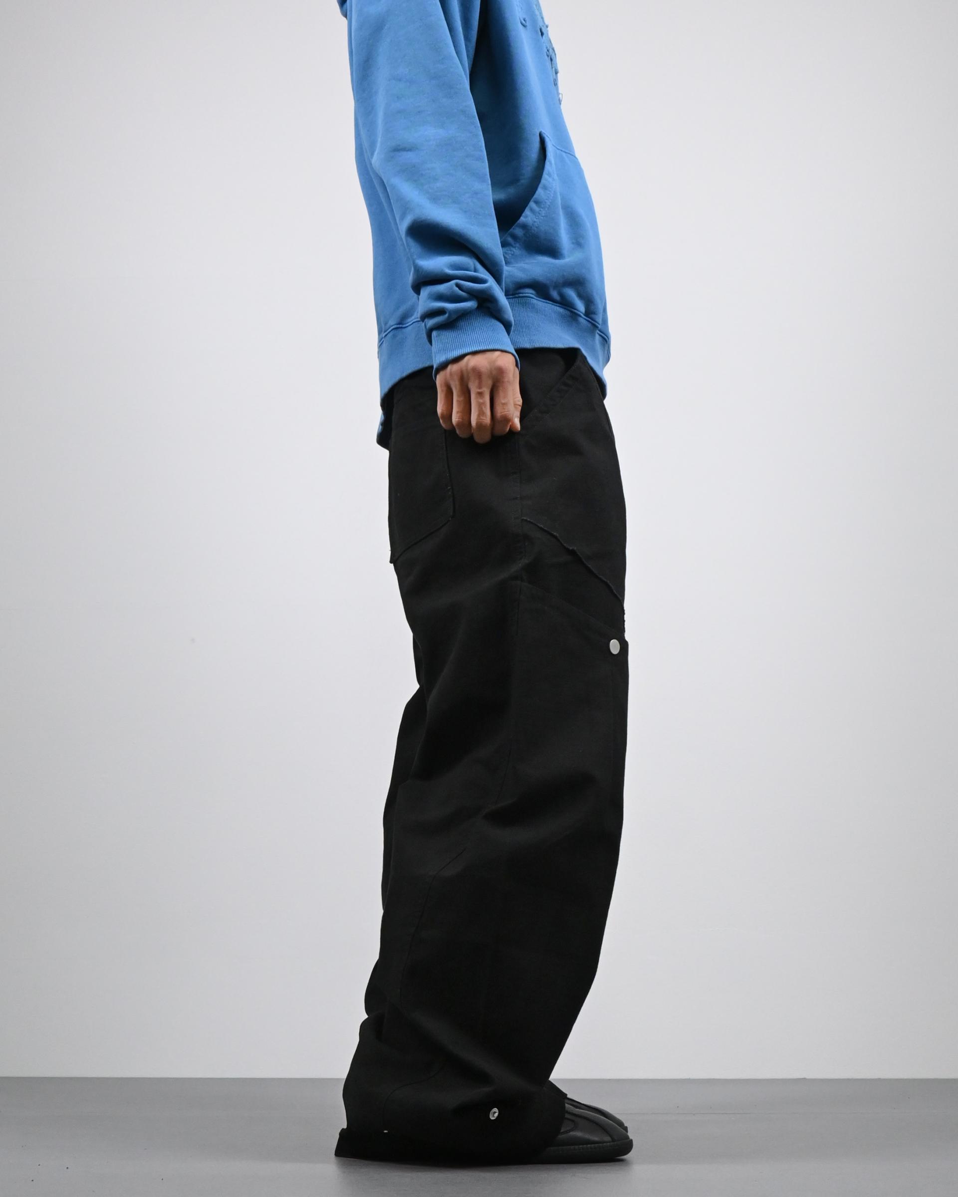 razor washed black denim pants 복제