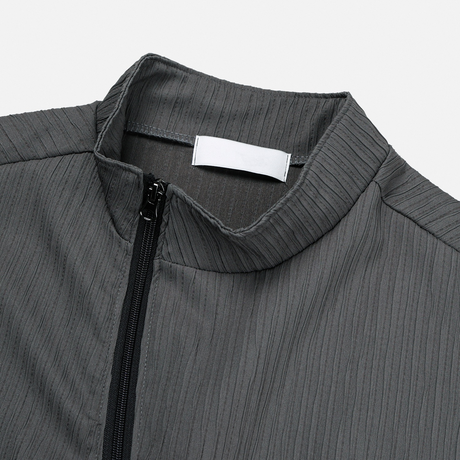 compose pleats diagonal zip-up
