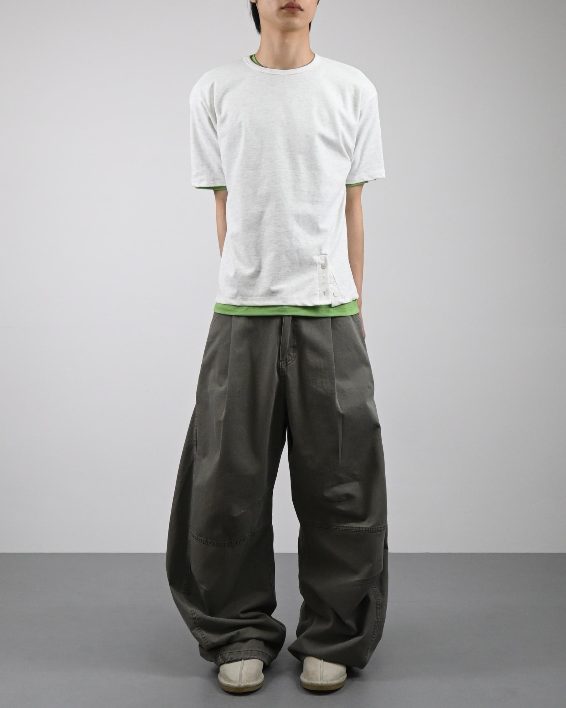 volumetric balloon cotton pants