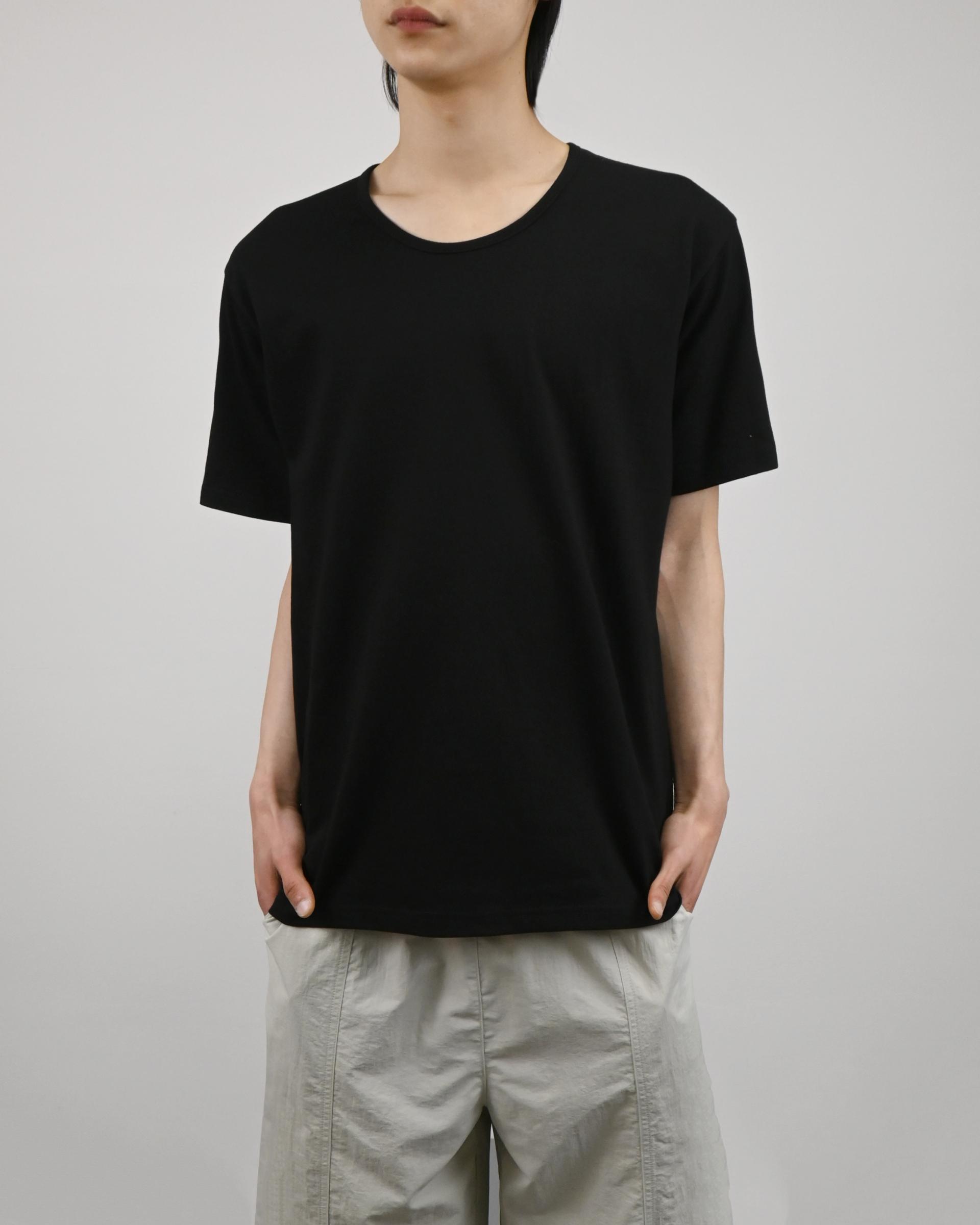 u-neck slit half t-shirt