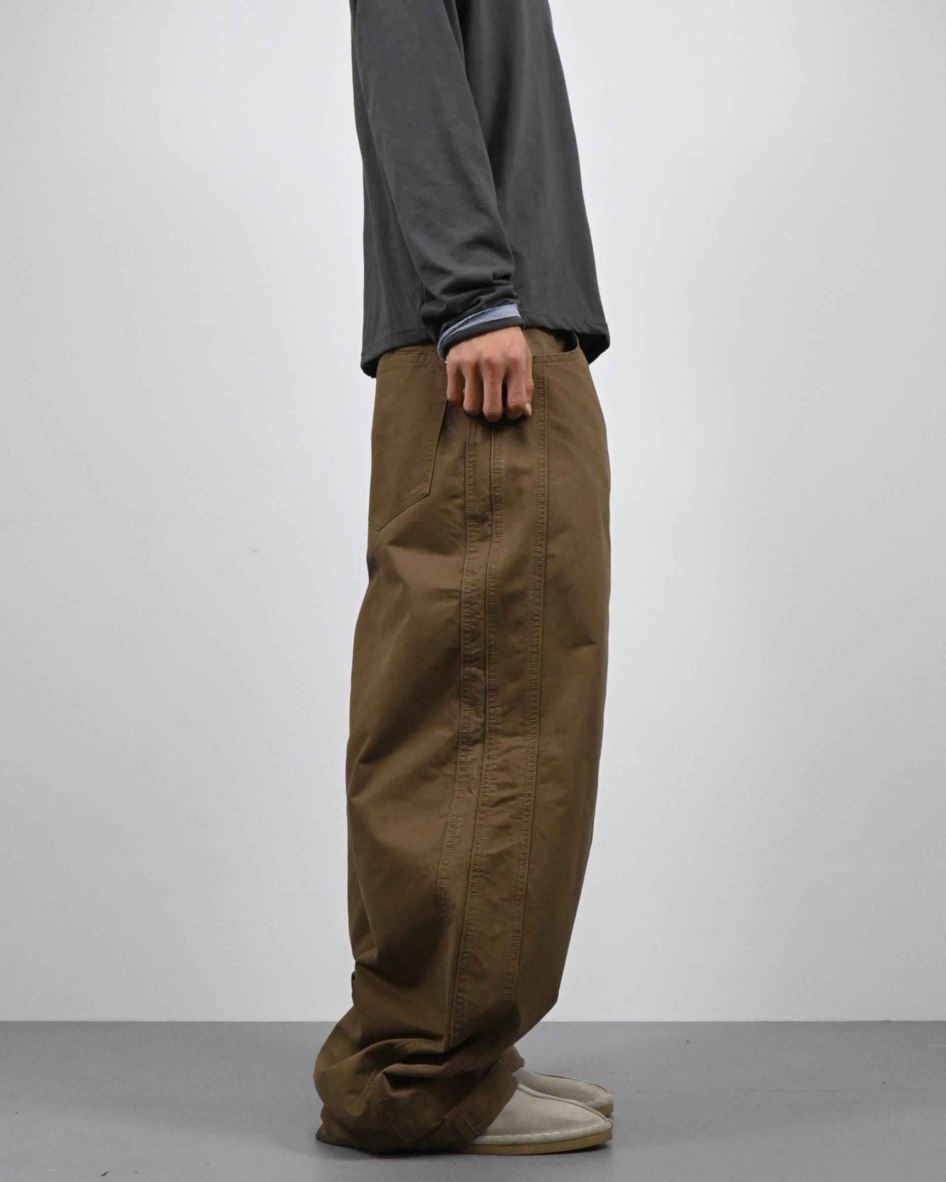 line bijo curved cotton pants