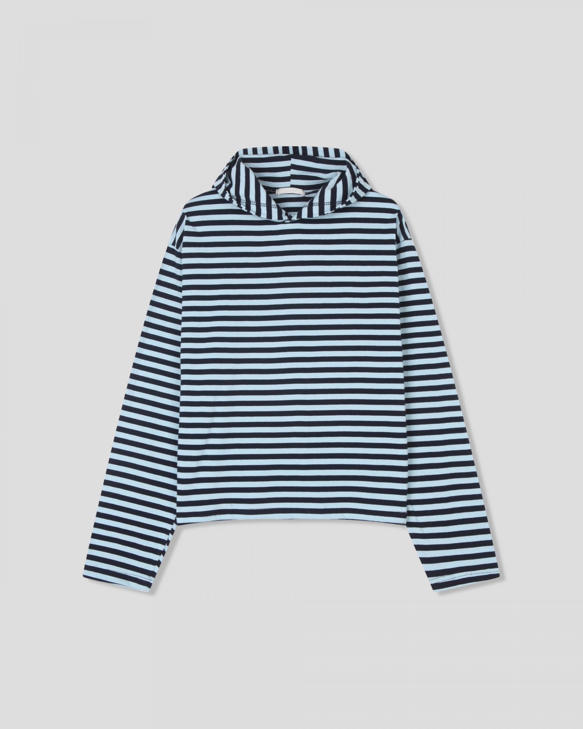 reed cropped striped hoodie