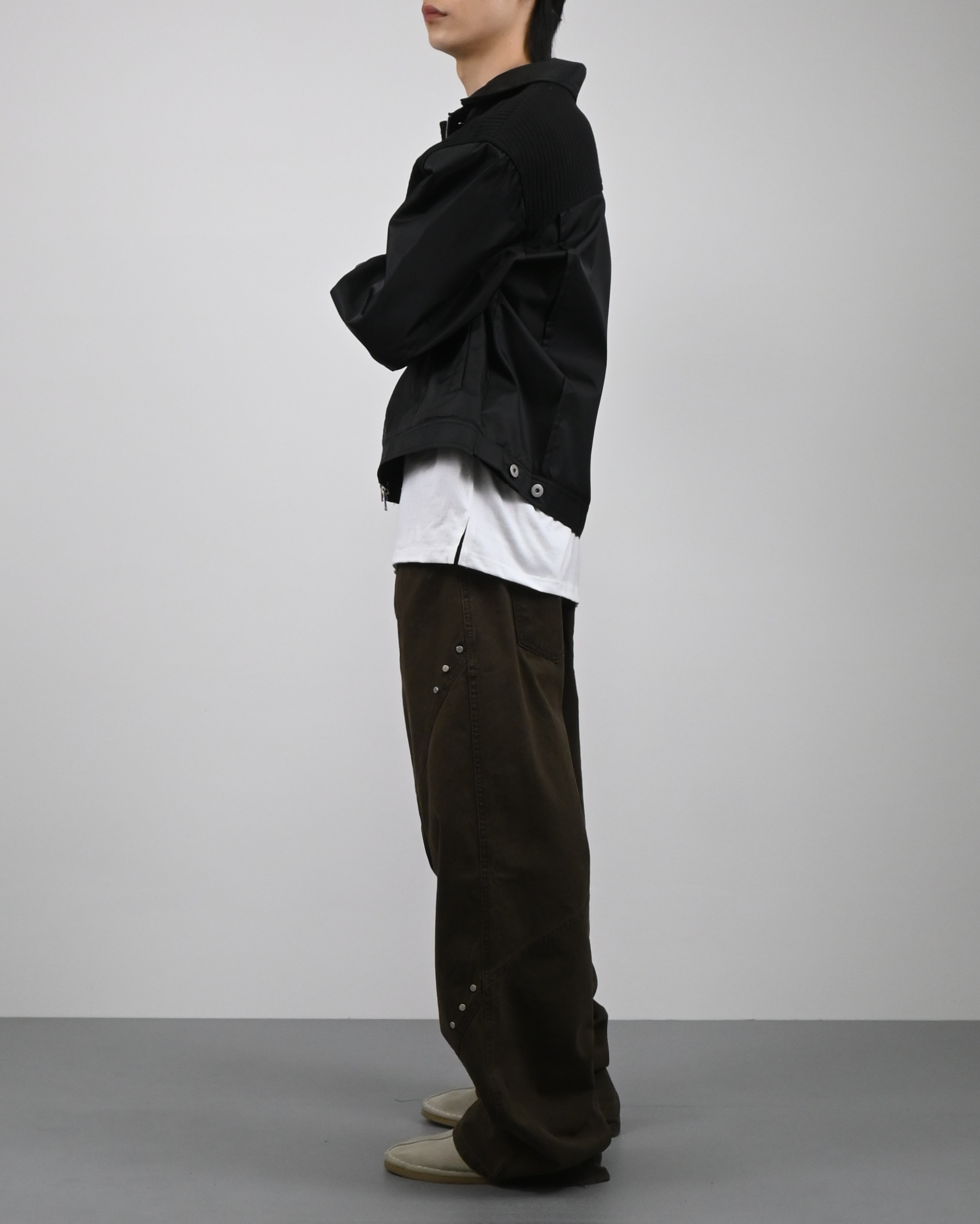 bio cotton rivet pants
