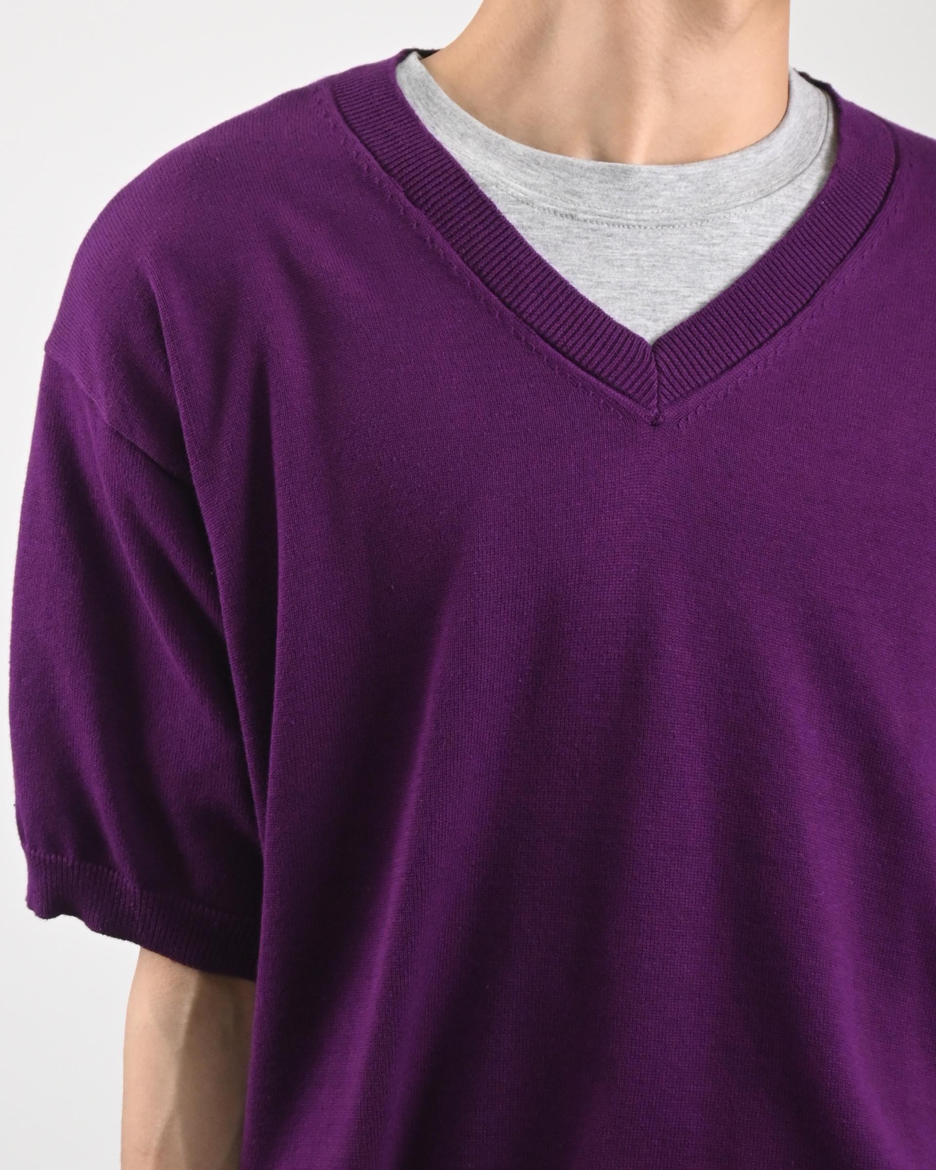 sierra v-neck half knit