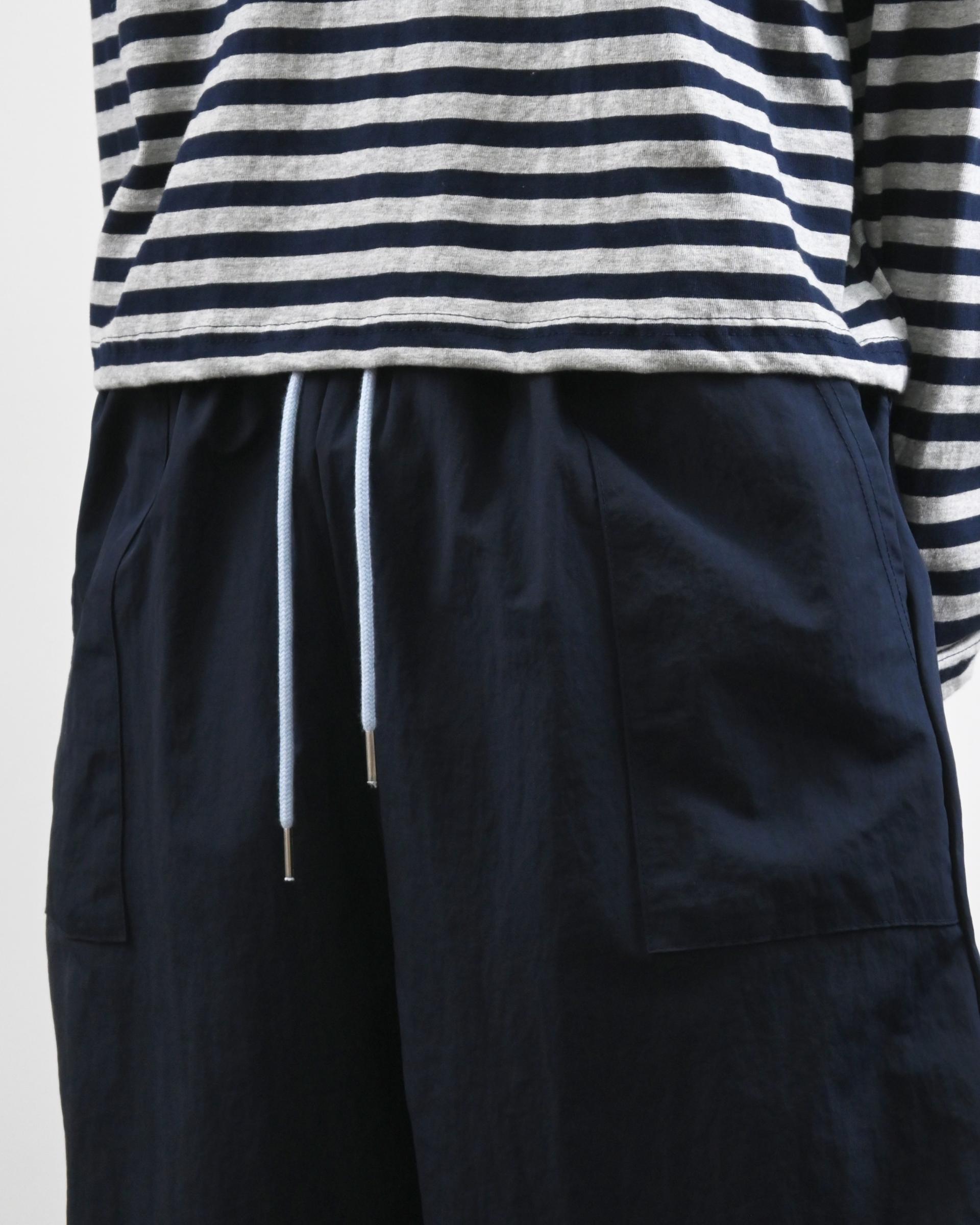 rope curved nylon pants