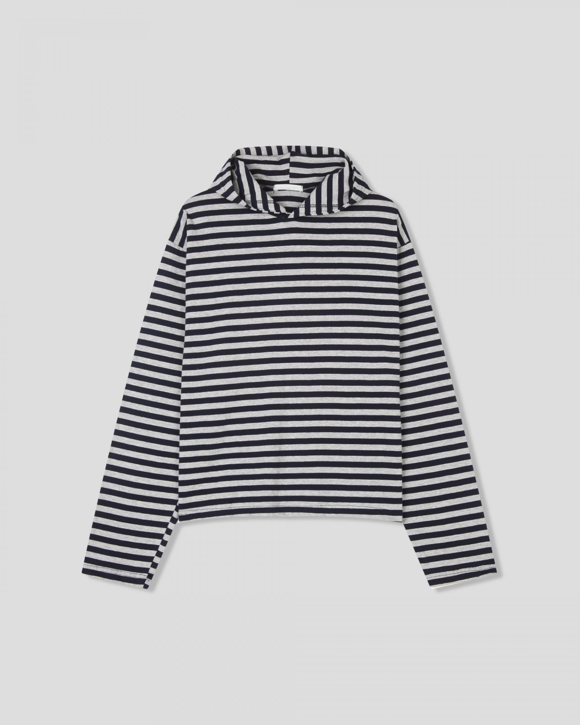 reed cropped striped hoodie