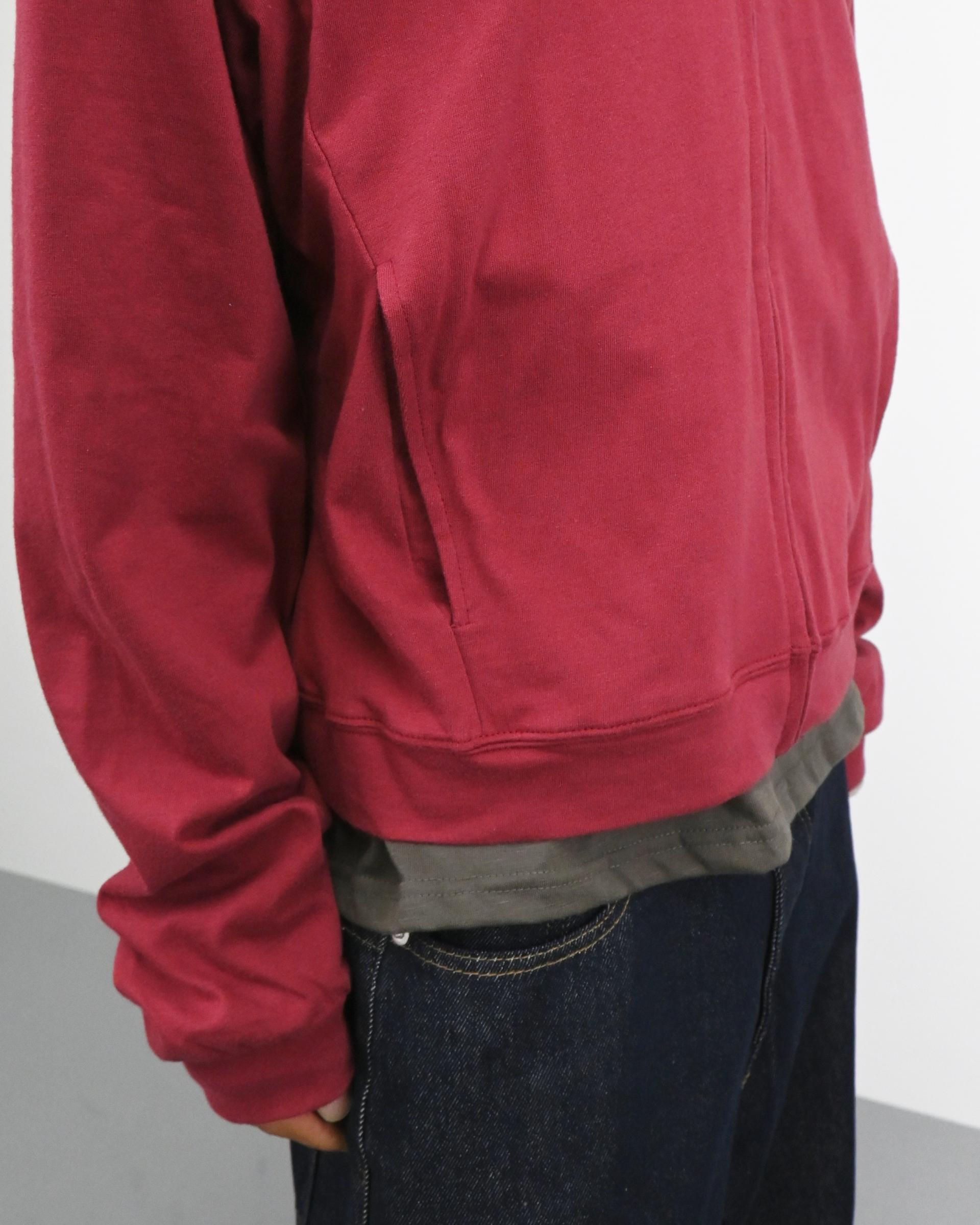 rudy crop hoodie zip-up