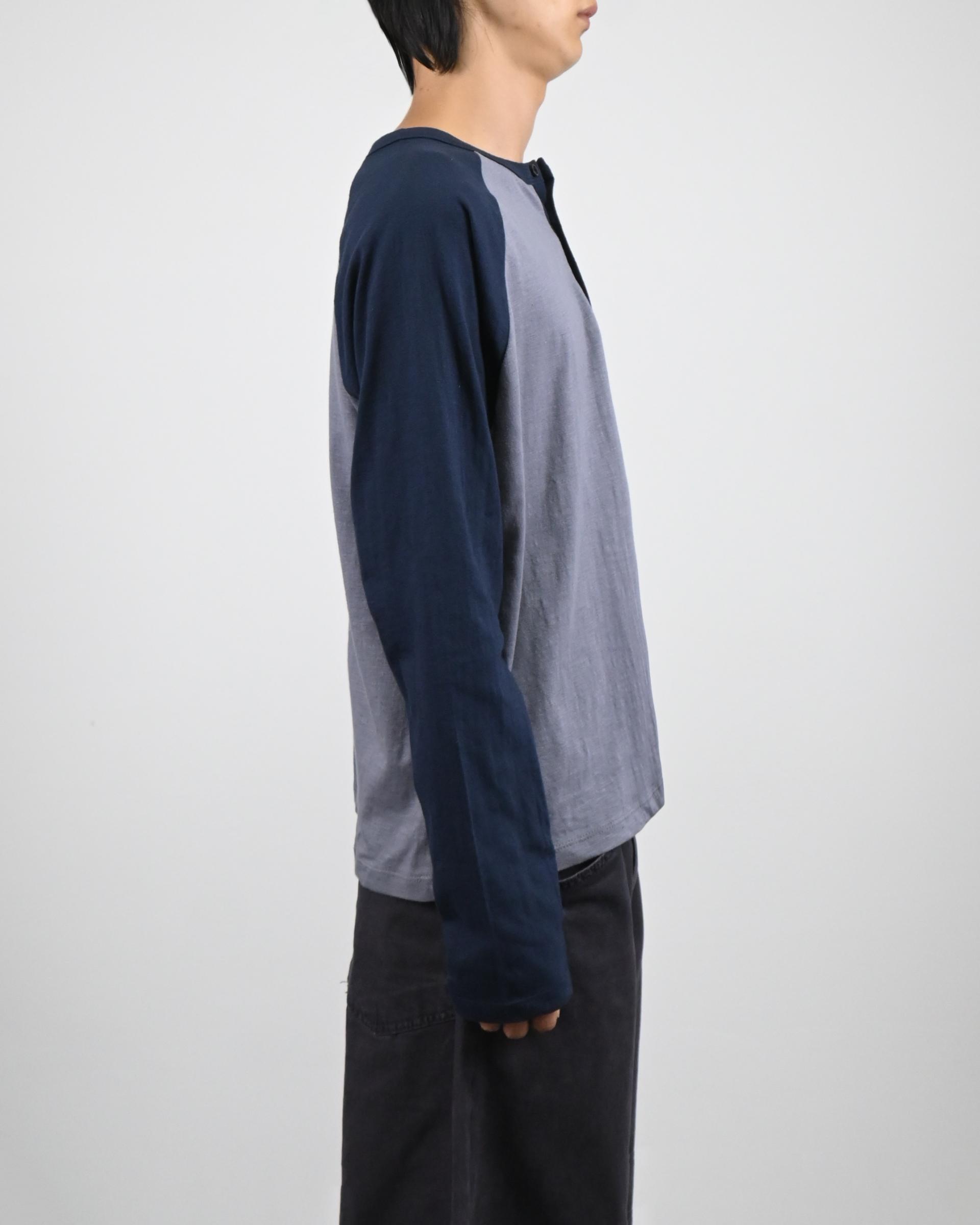 raglan henley neck t-shirt