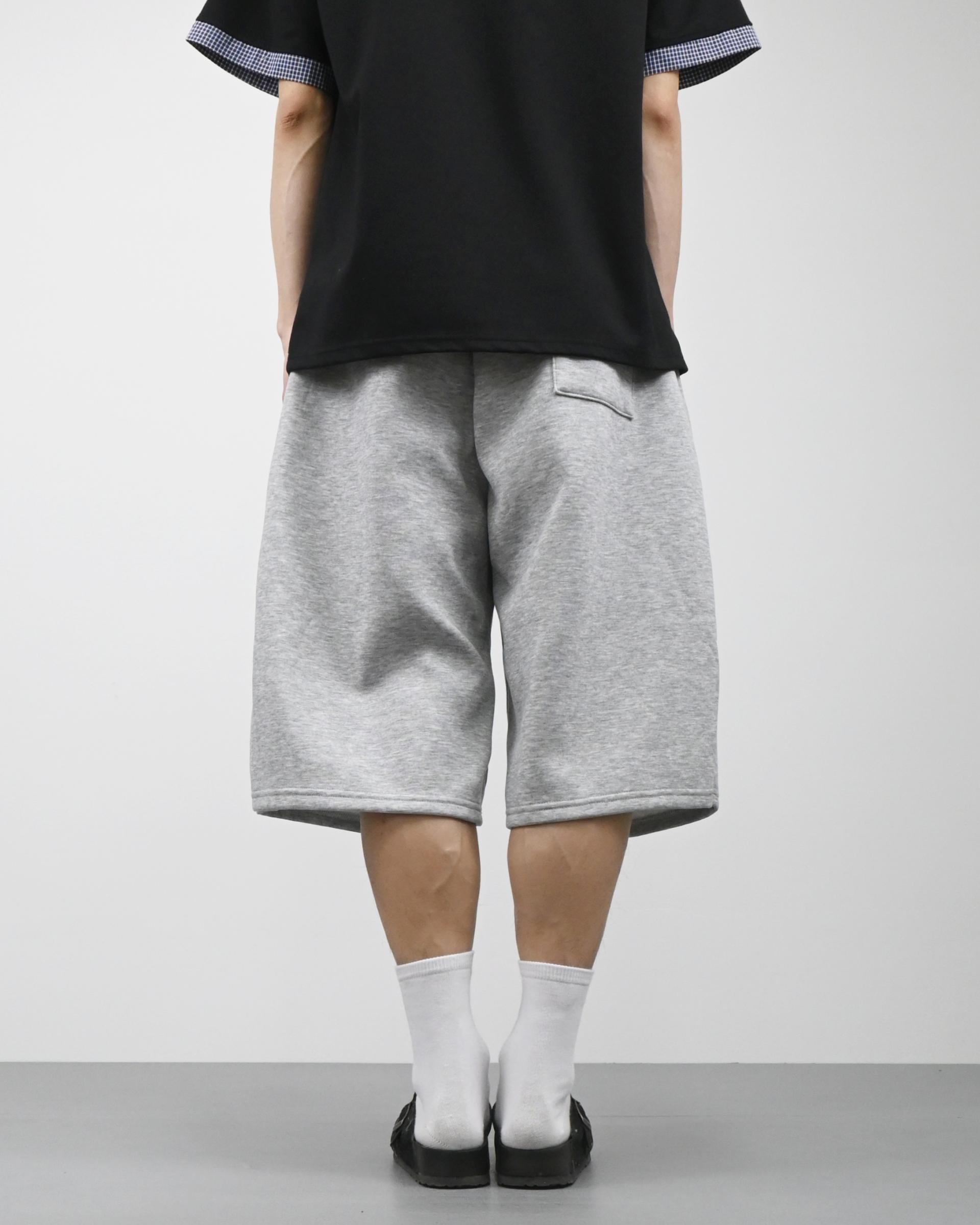 snap bermuda sweatpants