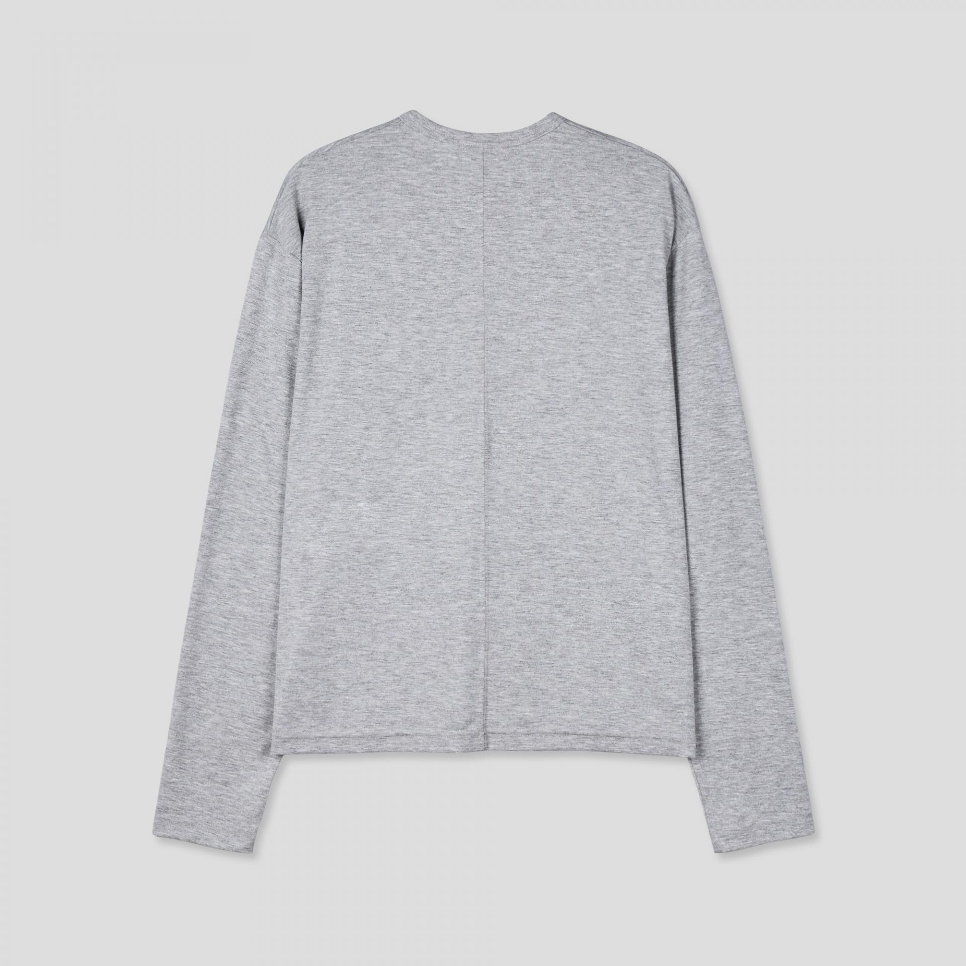back slit henley neck t-shirts