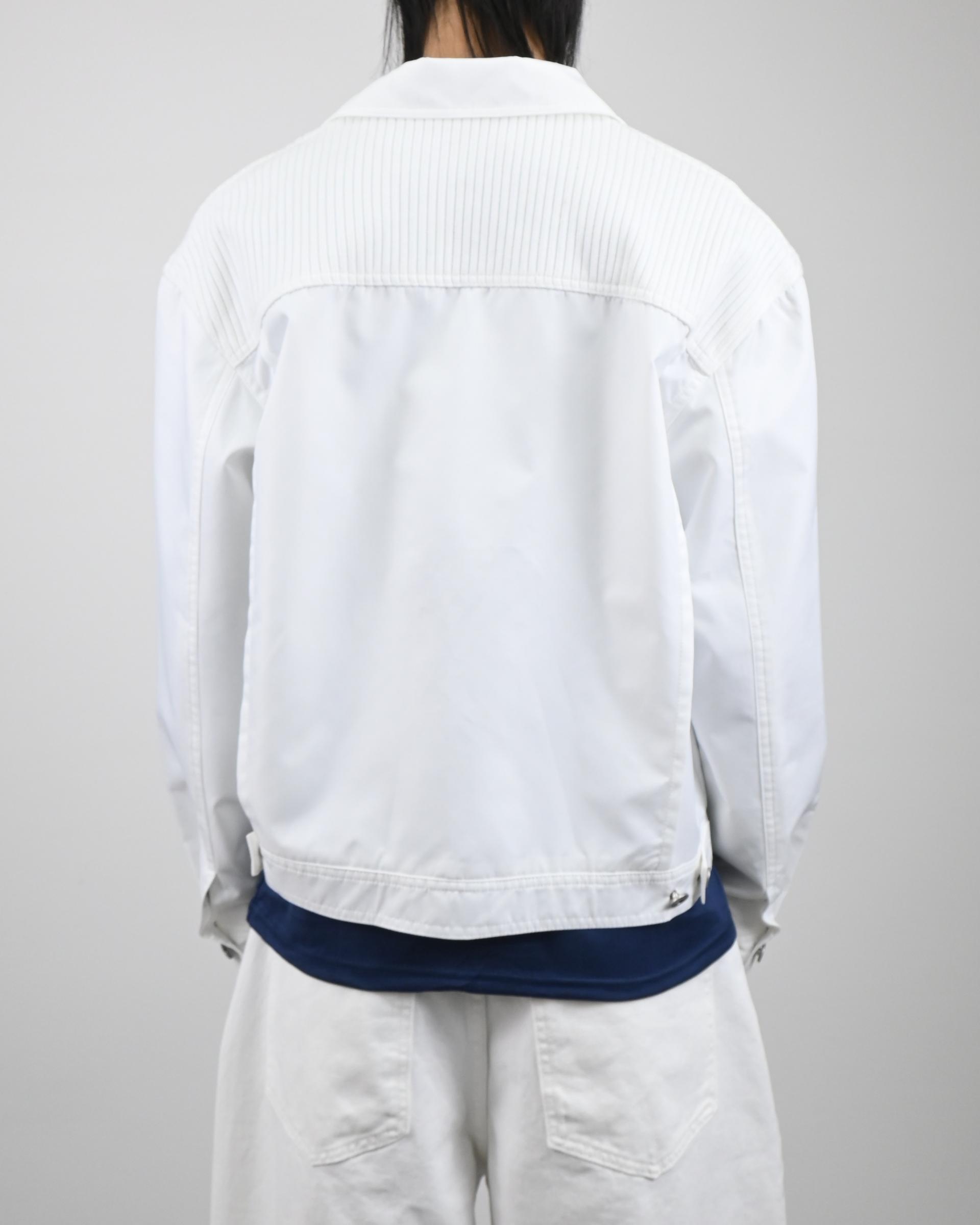 mix trucker crop jacket