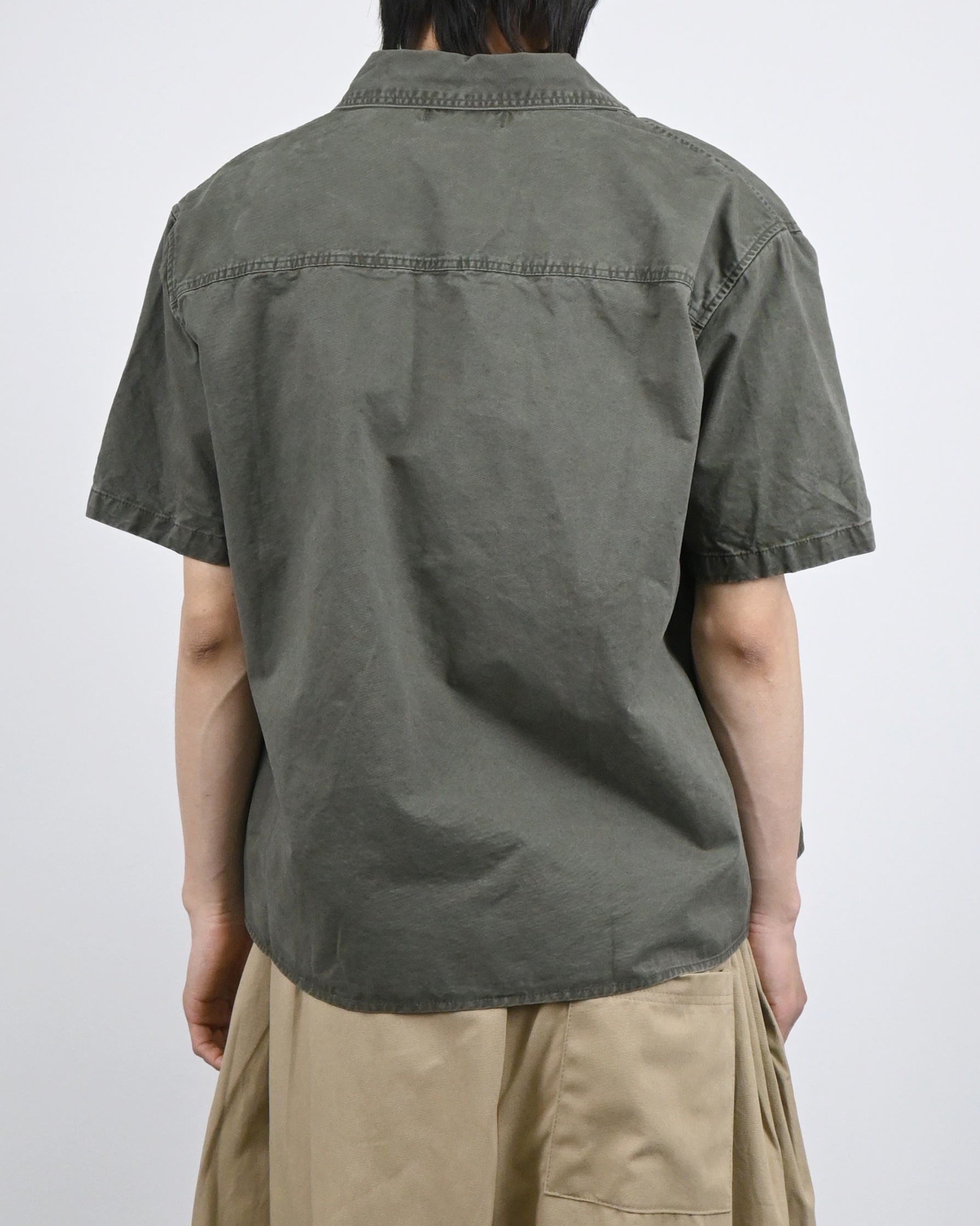 crop ding cotton half shirt