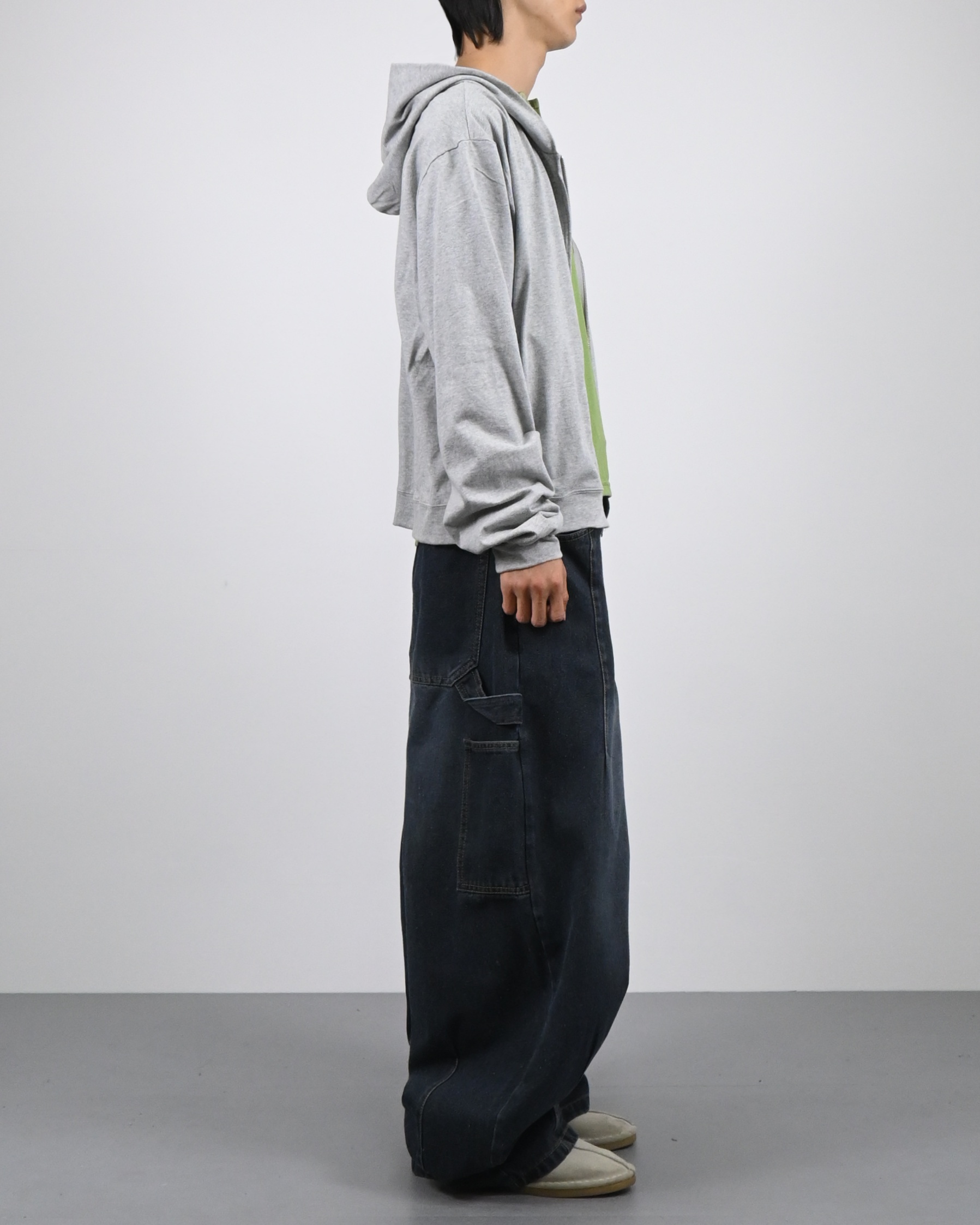 rudy crop hoodie zip-up
