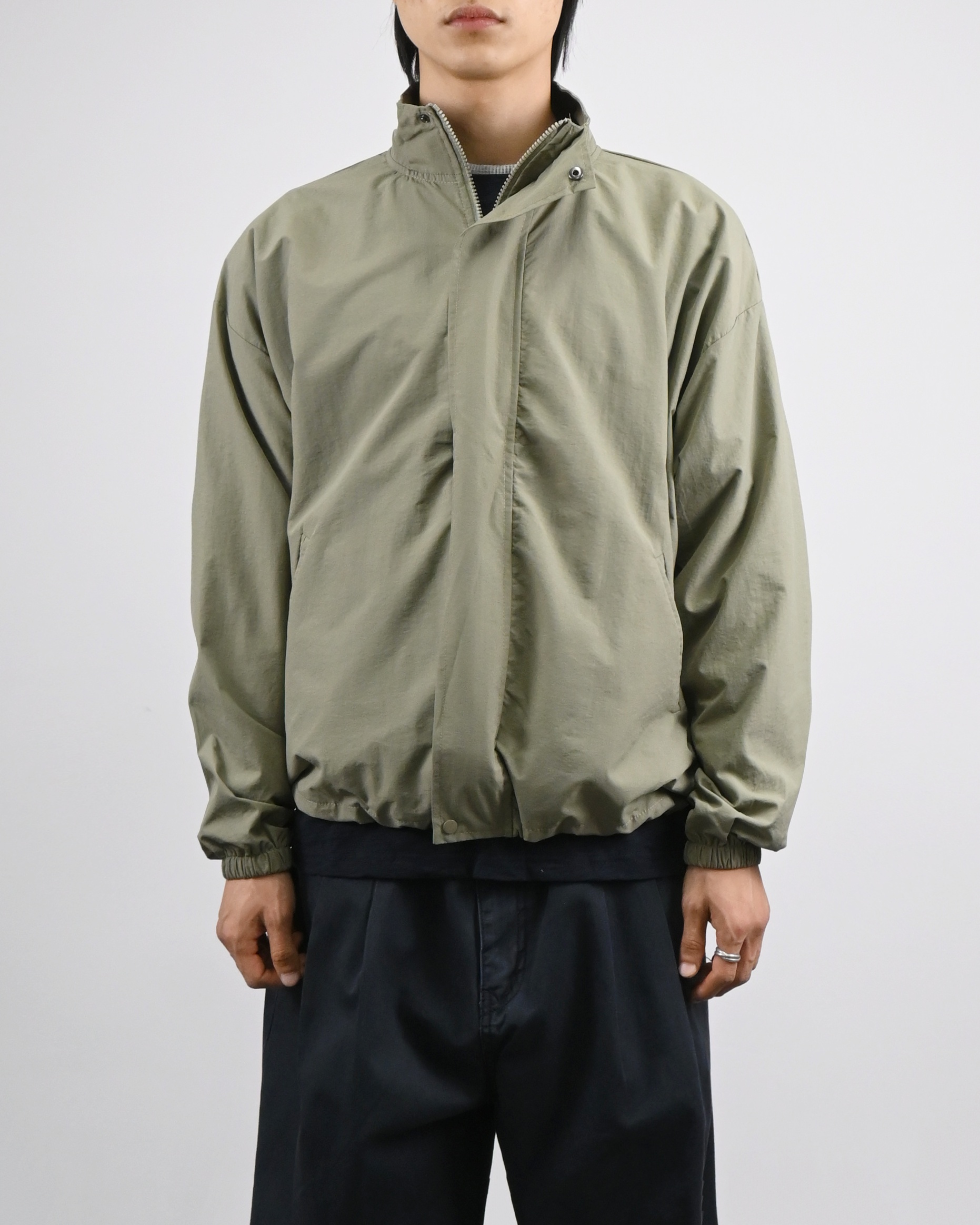 high neck windbreaker