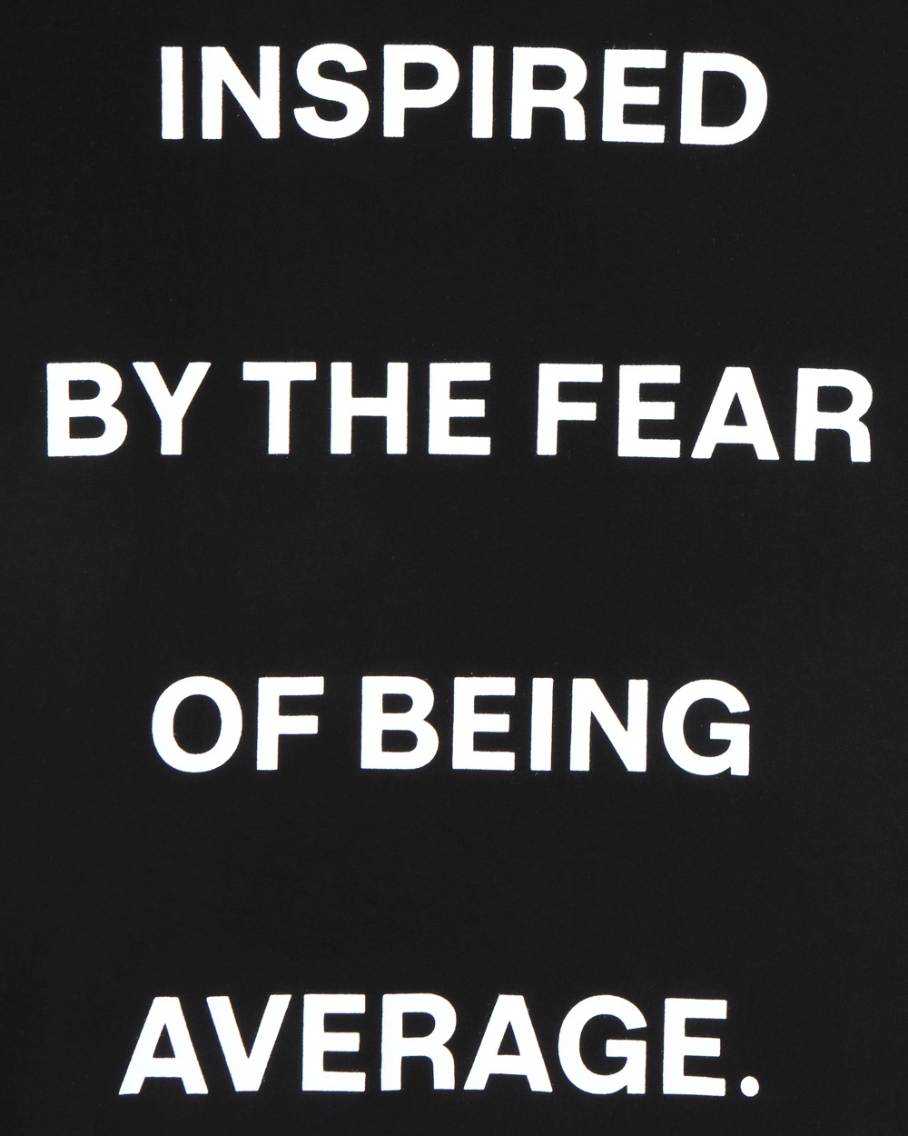 inspired lettering half-t-Shirt