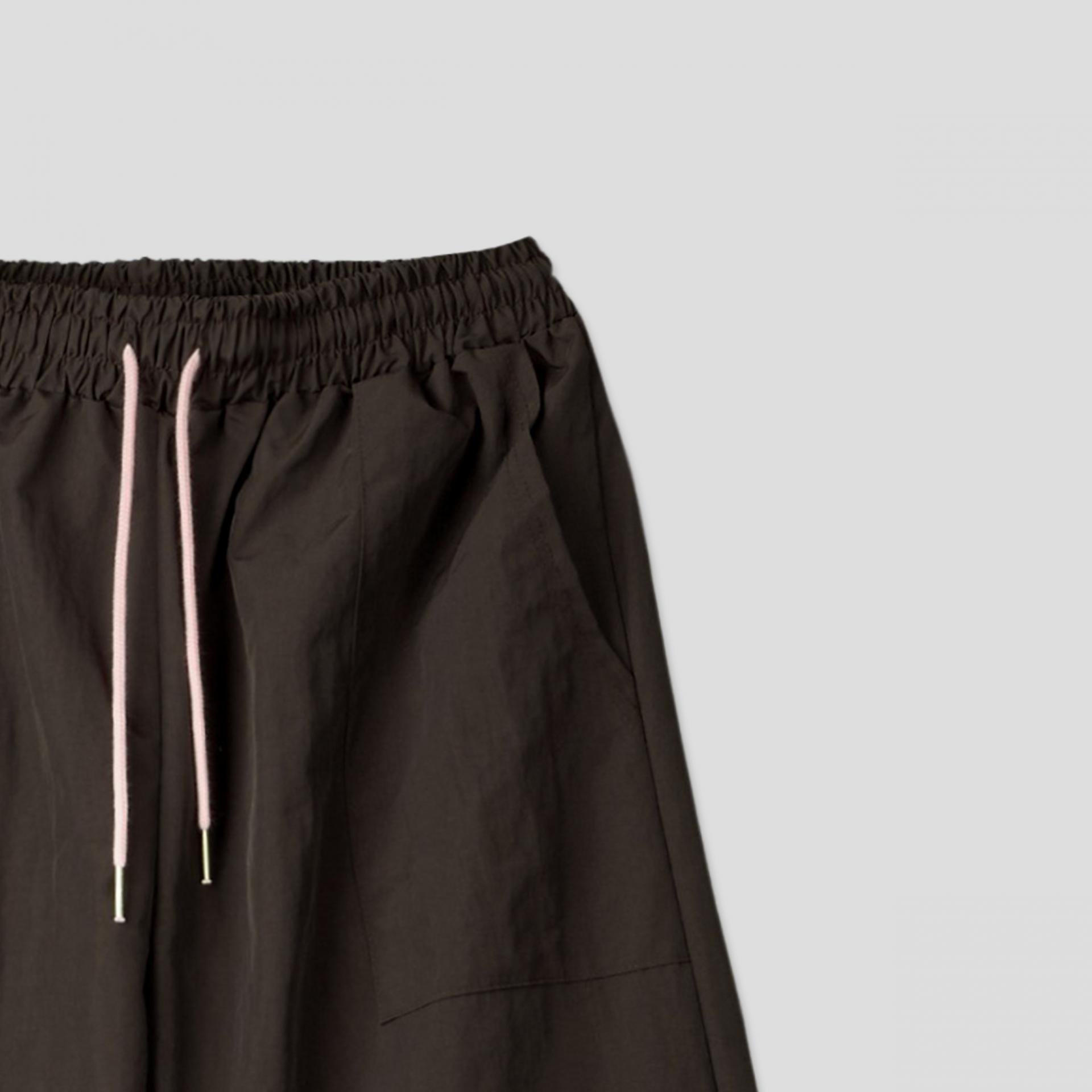 rope curved nylon pants