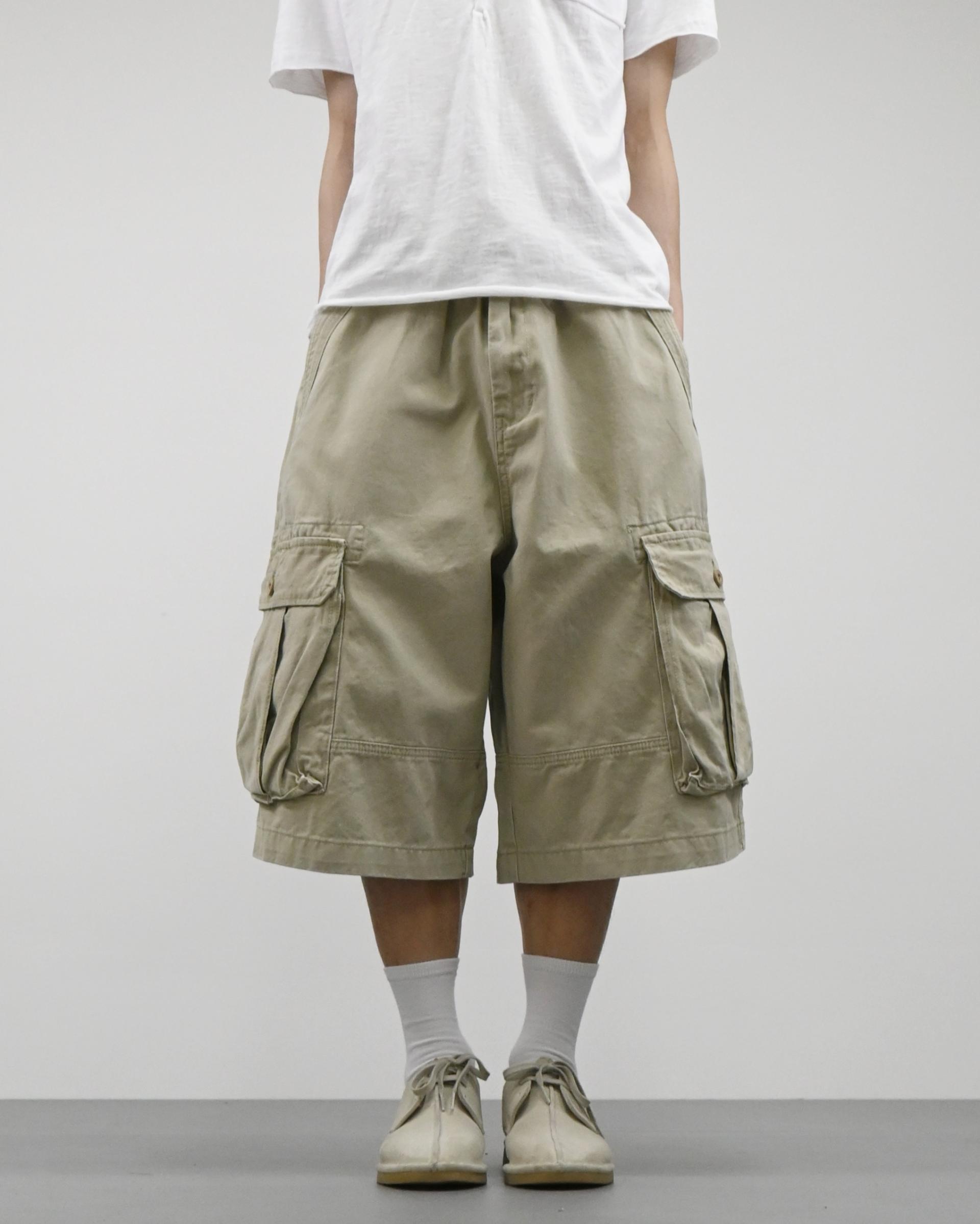bio cotton bermuda cargo pants