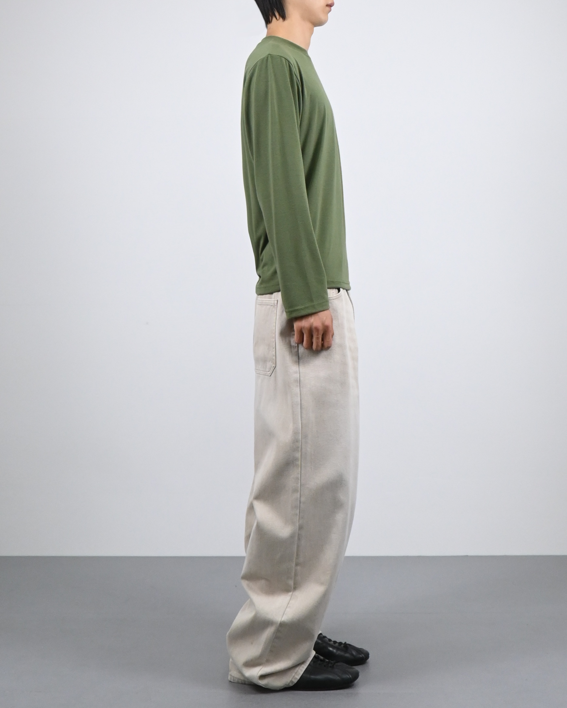 slub henley neck long sleeve 복제