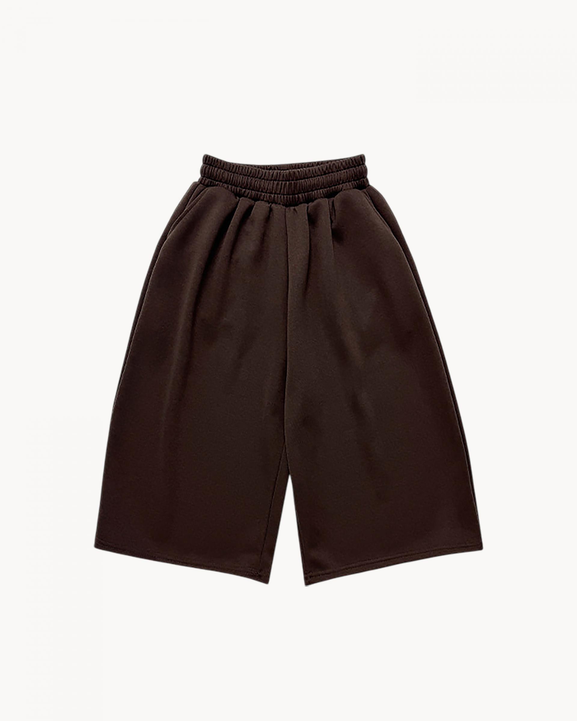 snap bermuda sweatpants