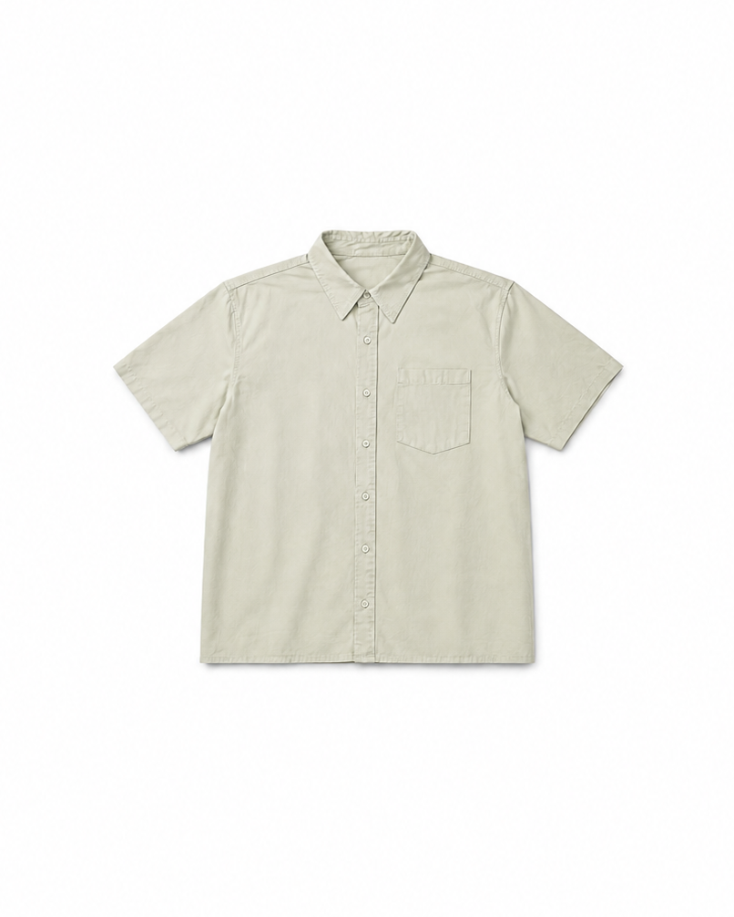 crop ding cotton half shirt