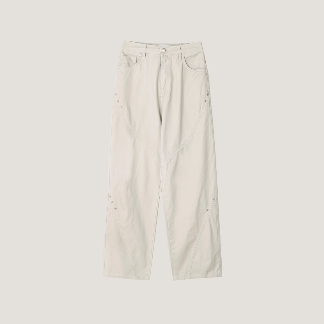 bio cotton rivet pants