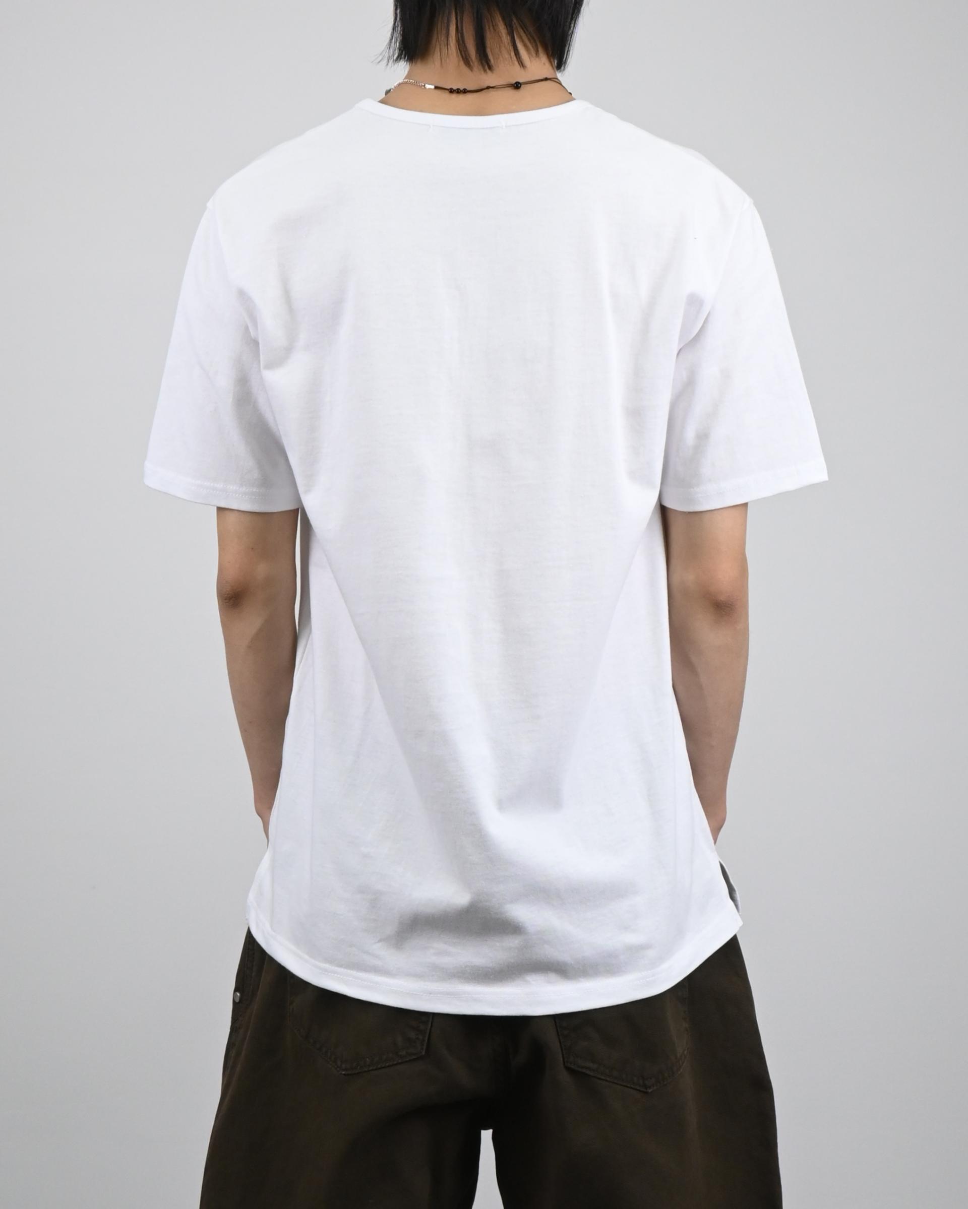 u-neck slit half t-shirt