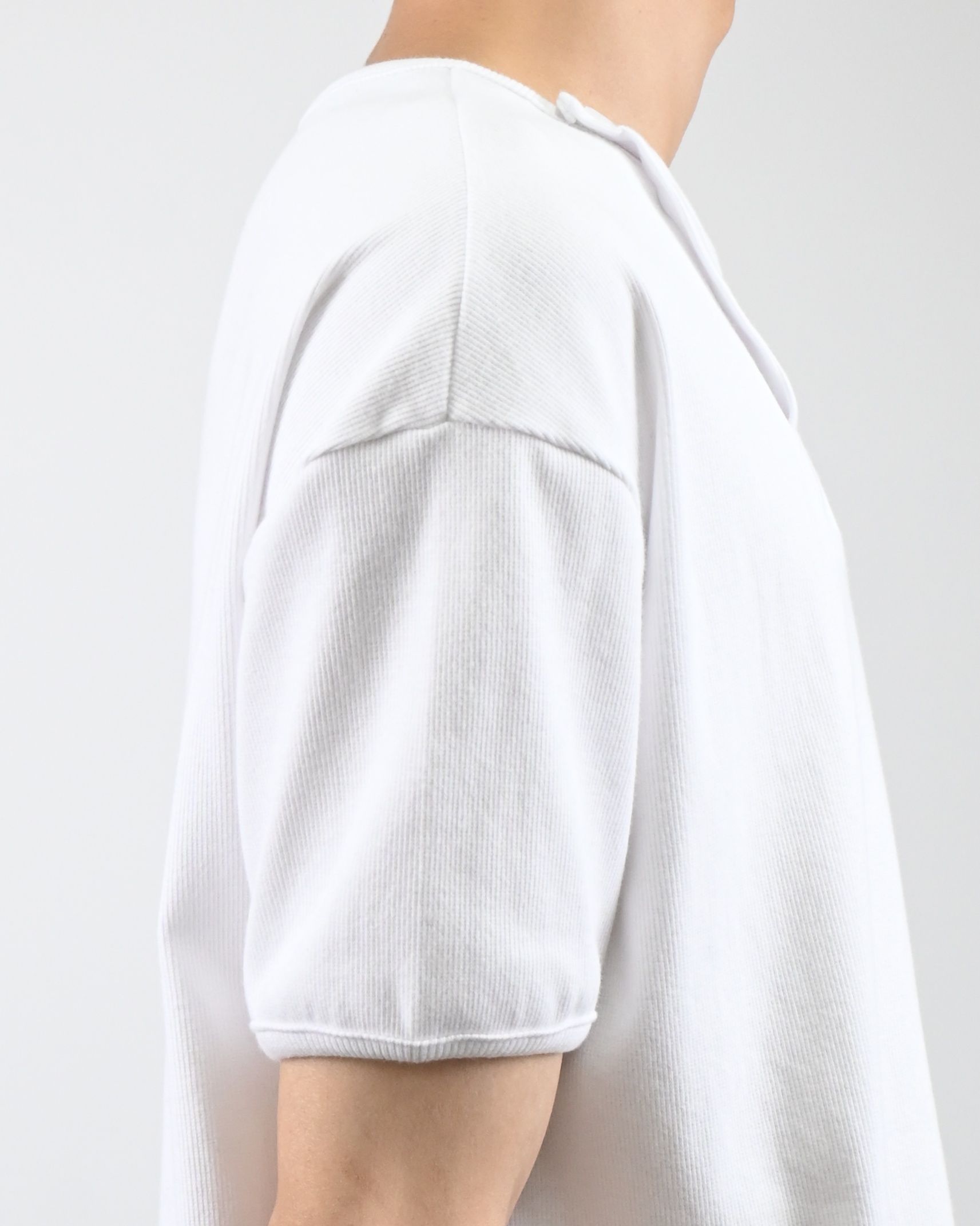 offset henley neck ringer half t-shirt