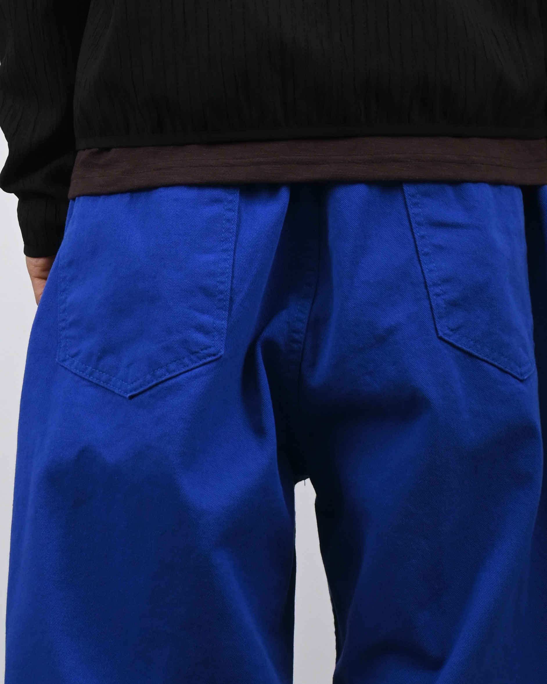 one tuck banding cotton pants