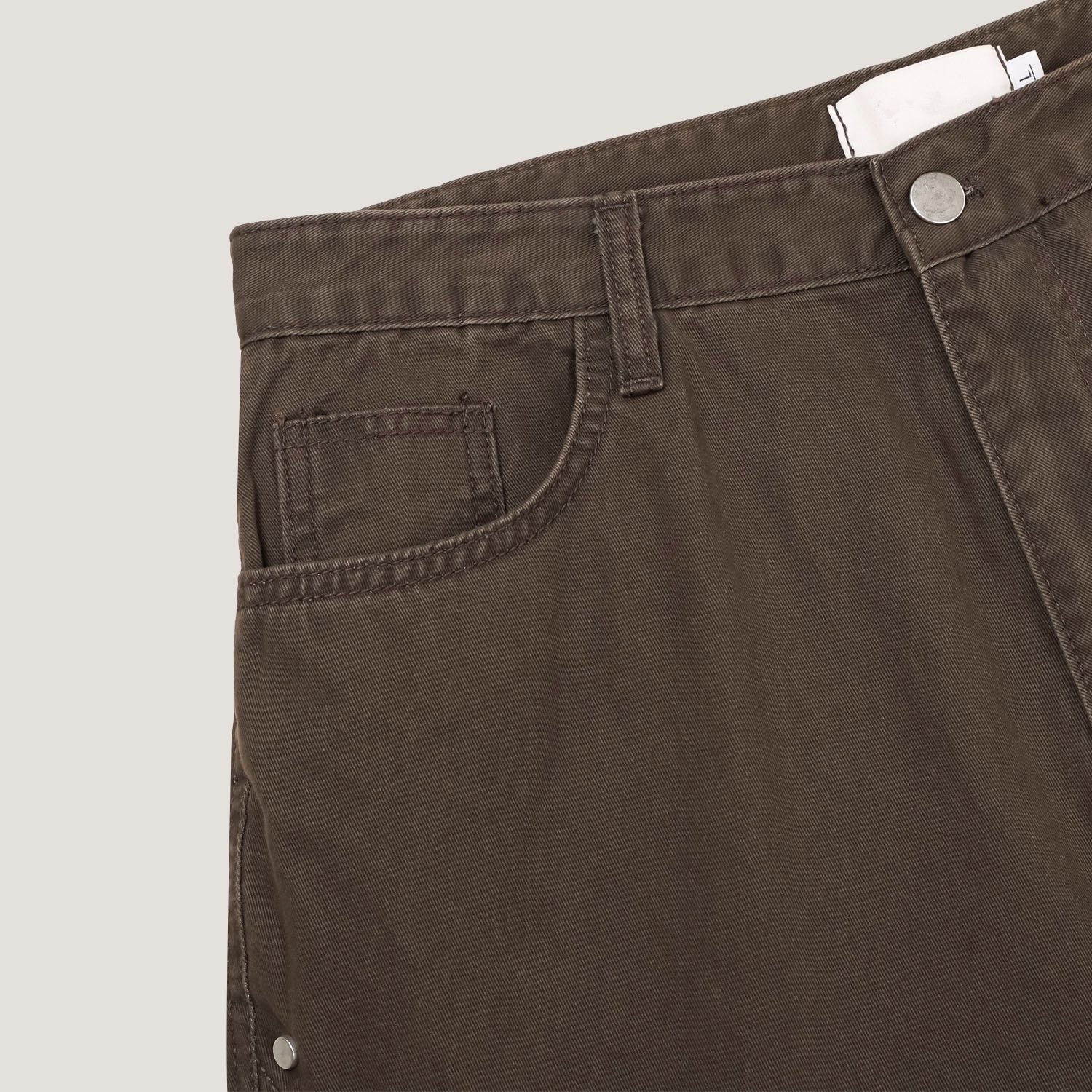 bio cotton rivet pants