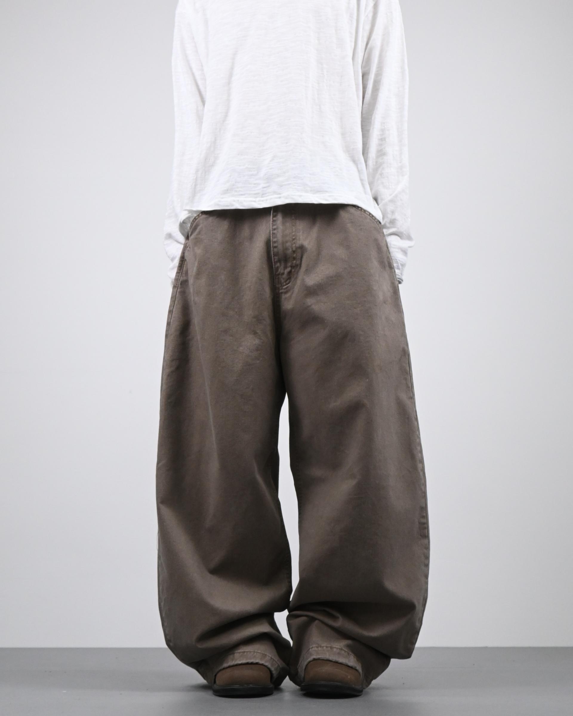 pigment solid balloon cotton pants