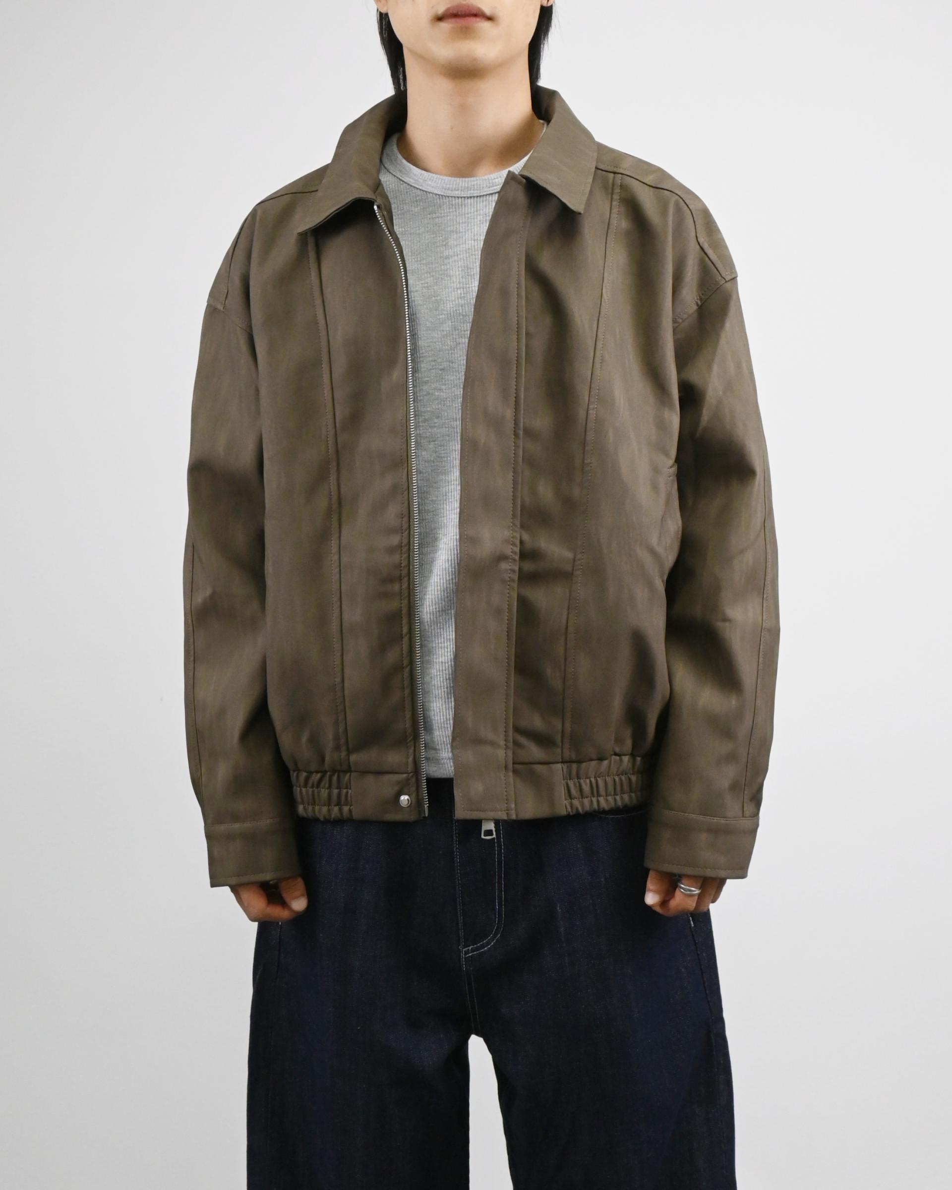 textured leather jacket