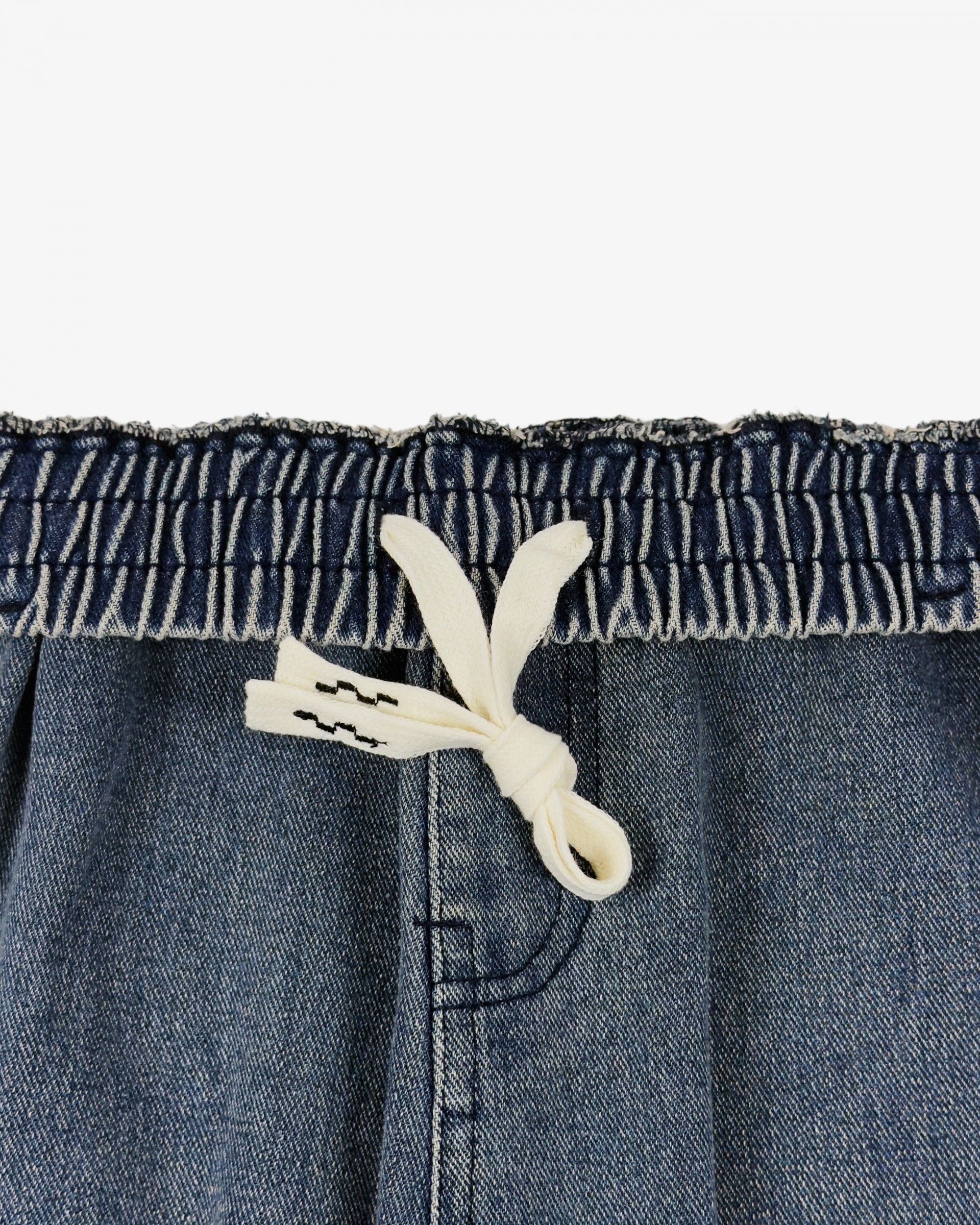 banding vintage carpenter bermuda denim pants