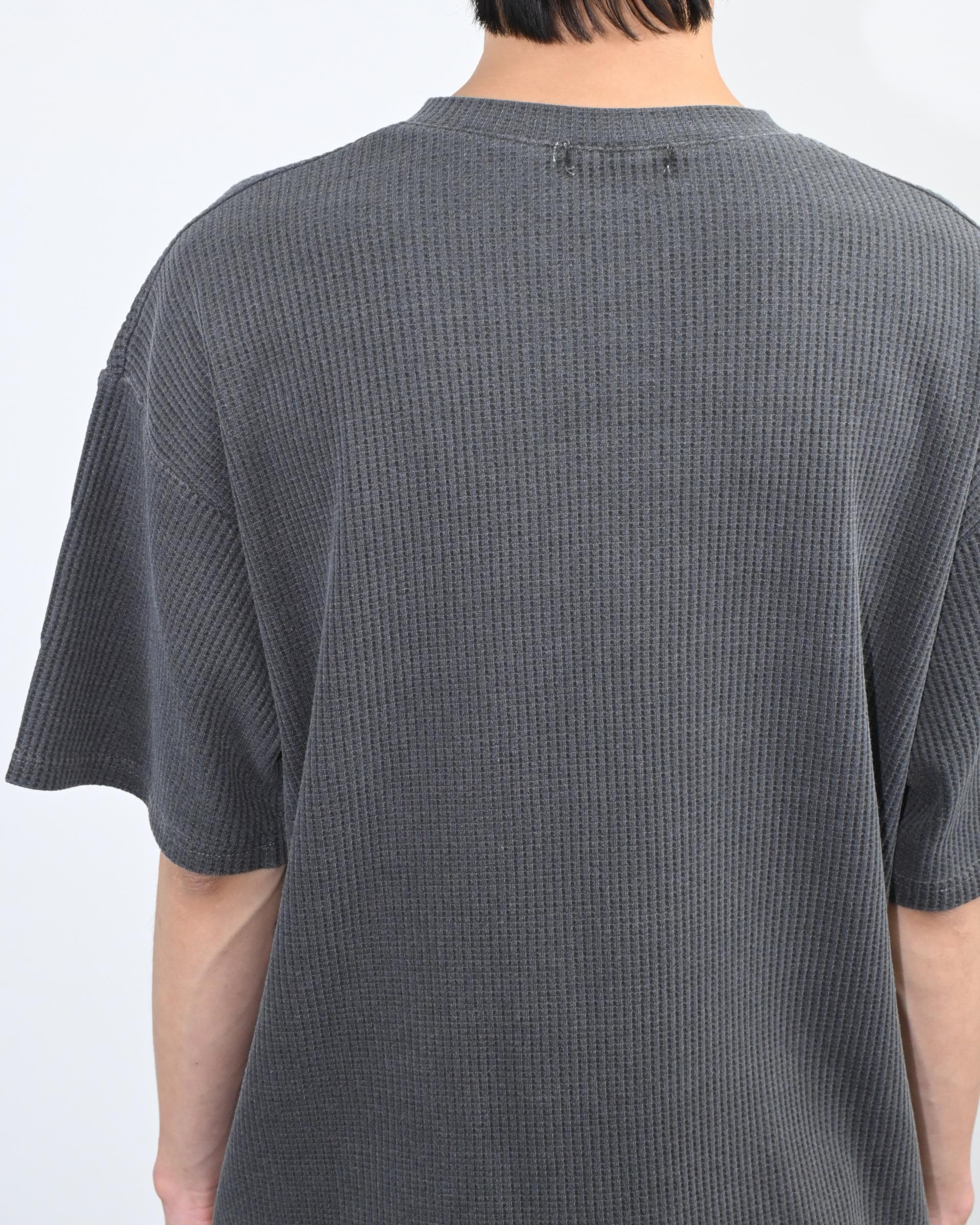 【ANGLAN】Waffle Pigment Over Half Tee Baseile Waffle Tee – ONS Clothing