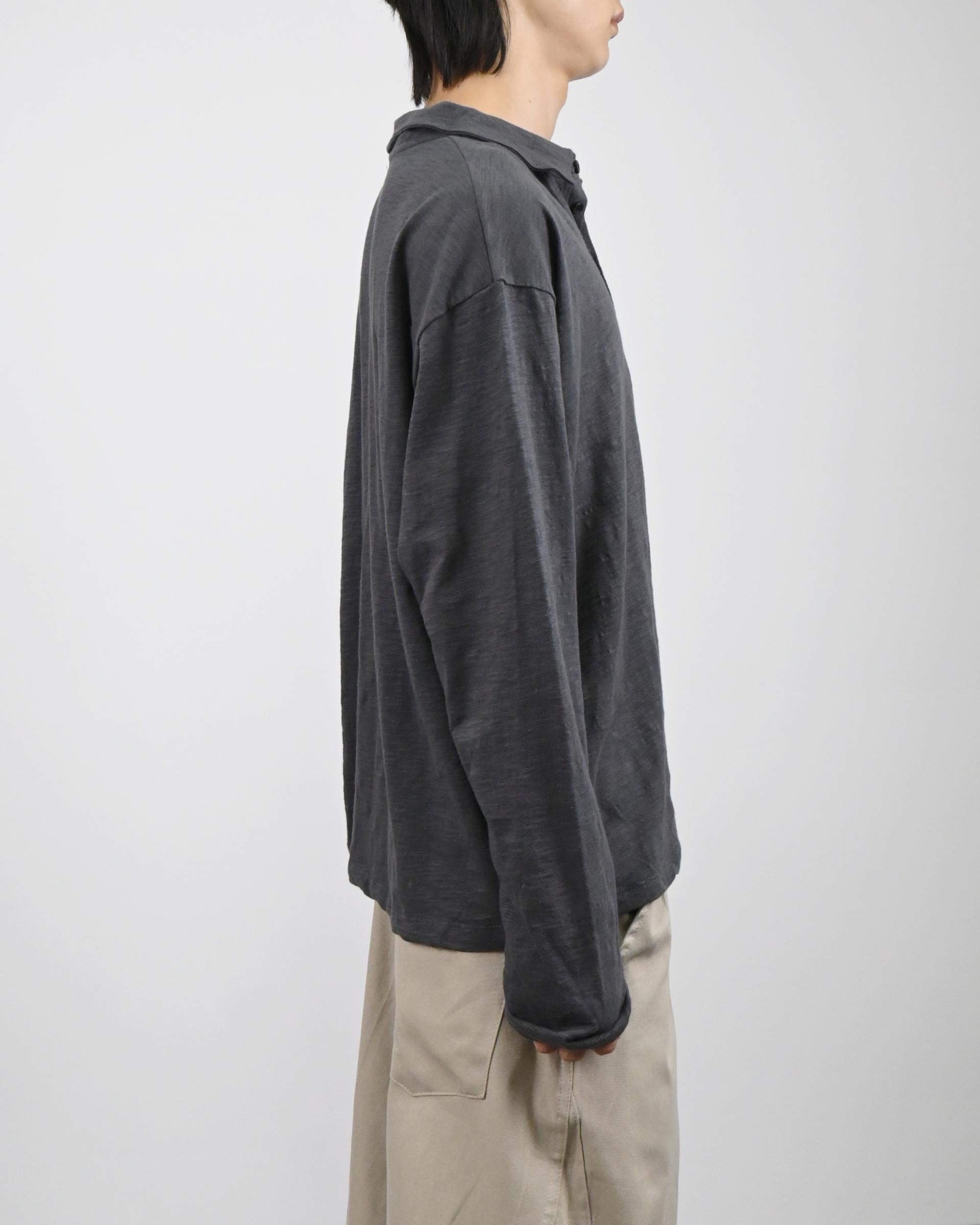 slub five burton collar t-shirt