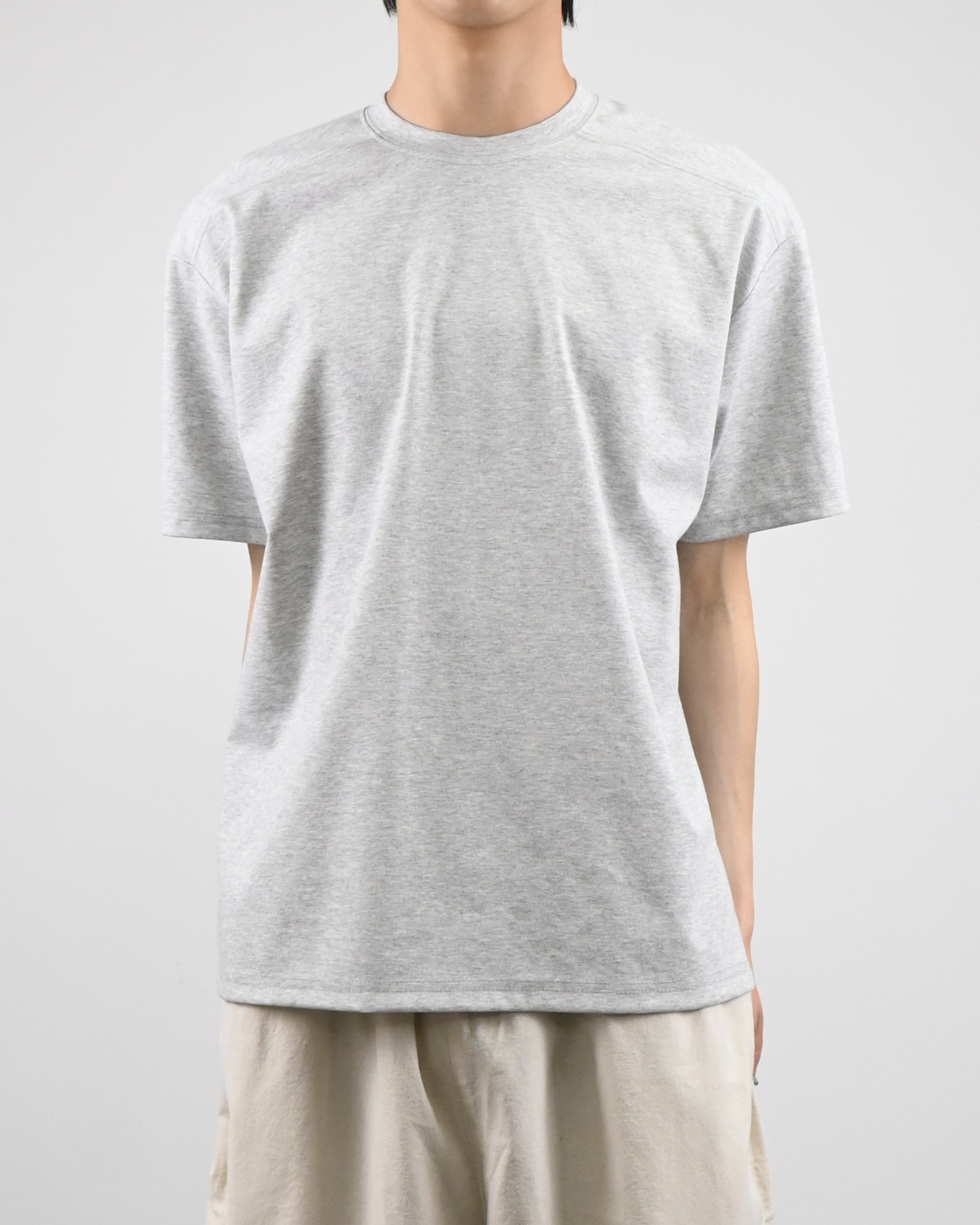 front shoulder line half t-shirt