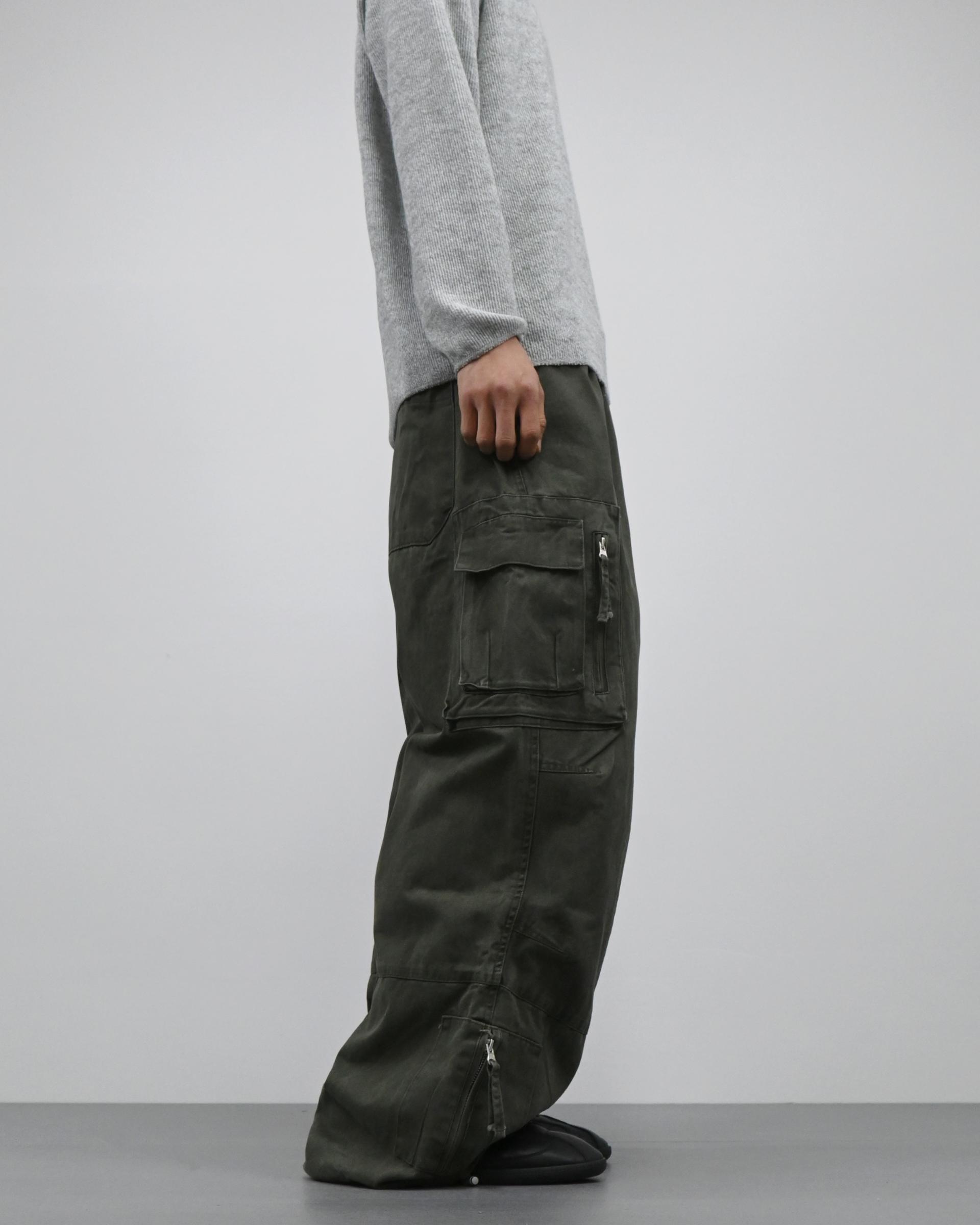 box pocket cargo cotton pants