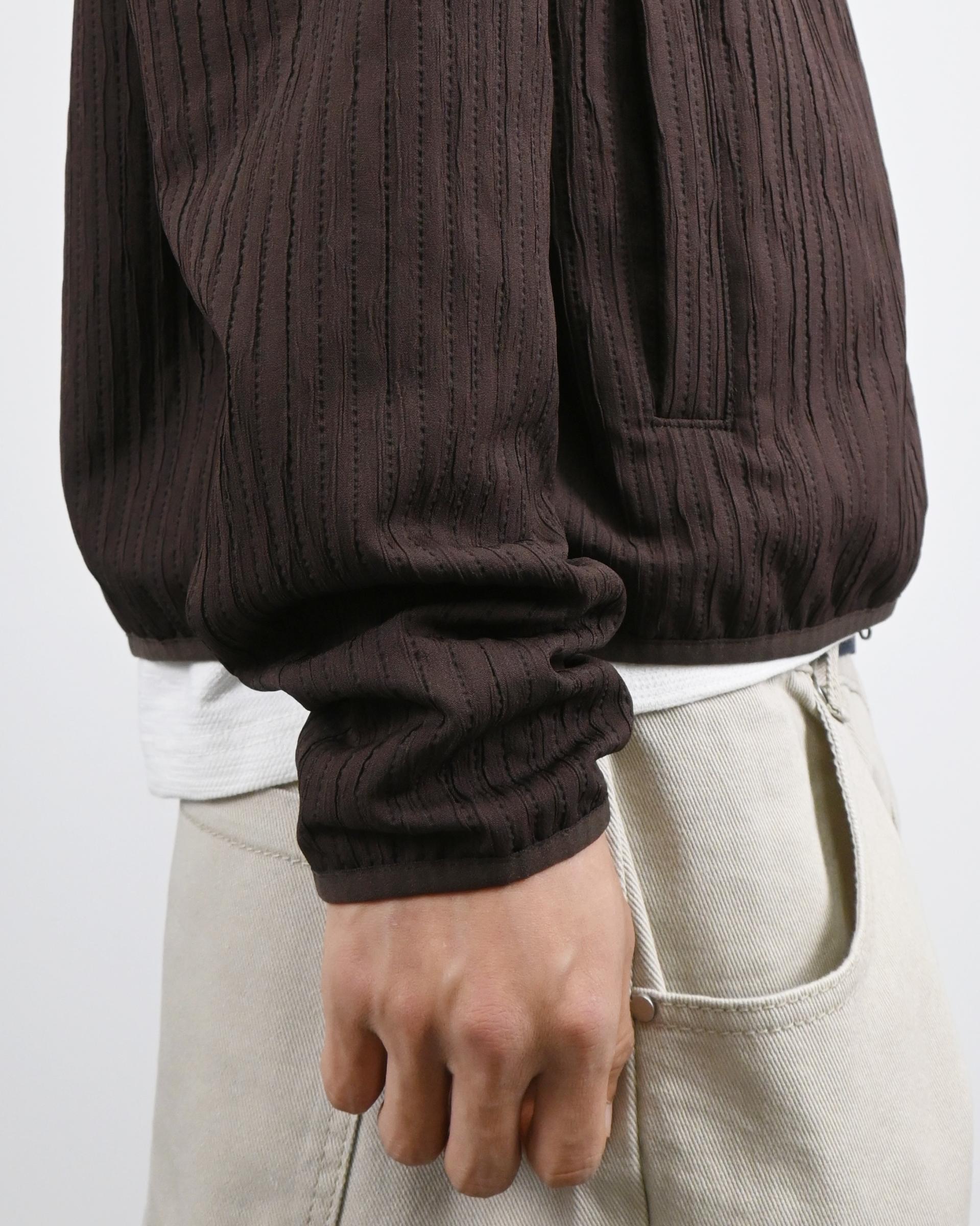 compose pleats diagonal zip-up