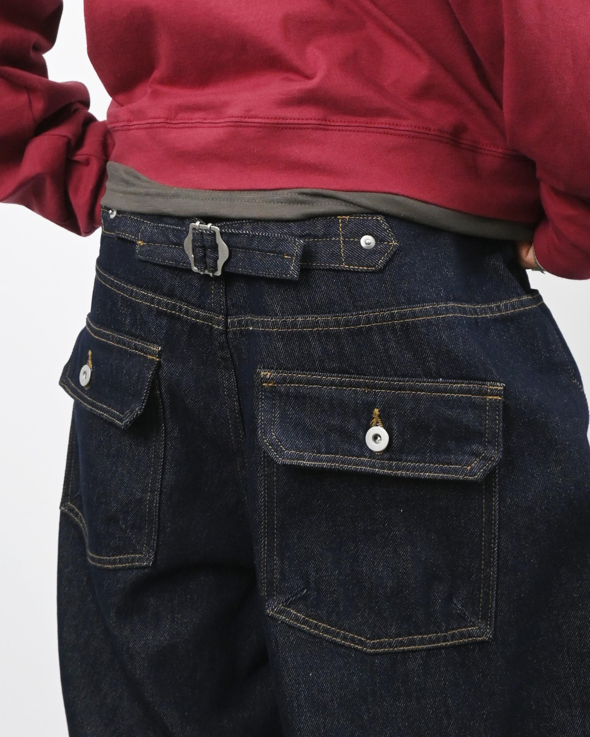 milo velcro balloon denim pants